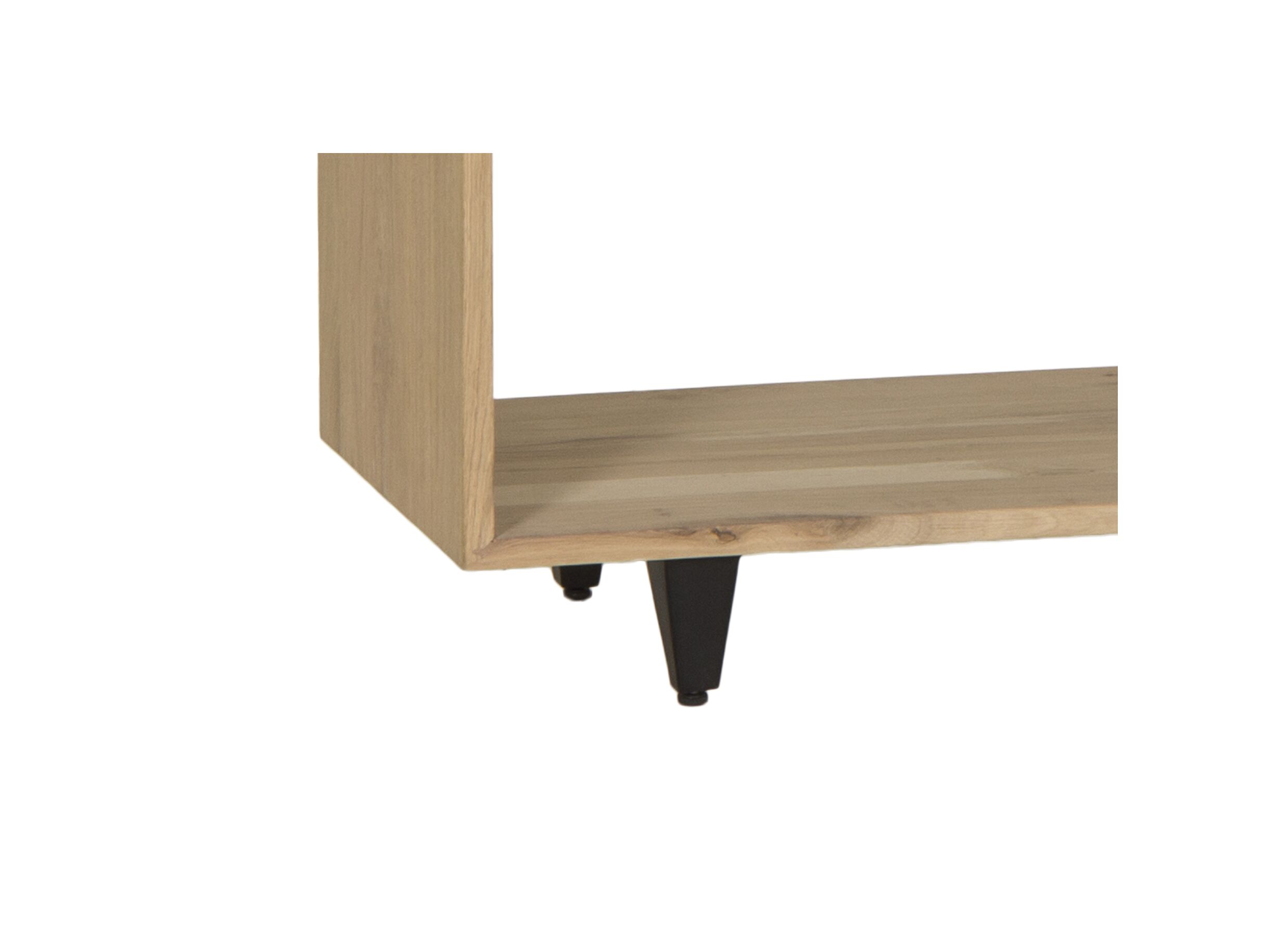 Console Palacio 130x40cm - chêne massif & décor - naturel