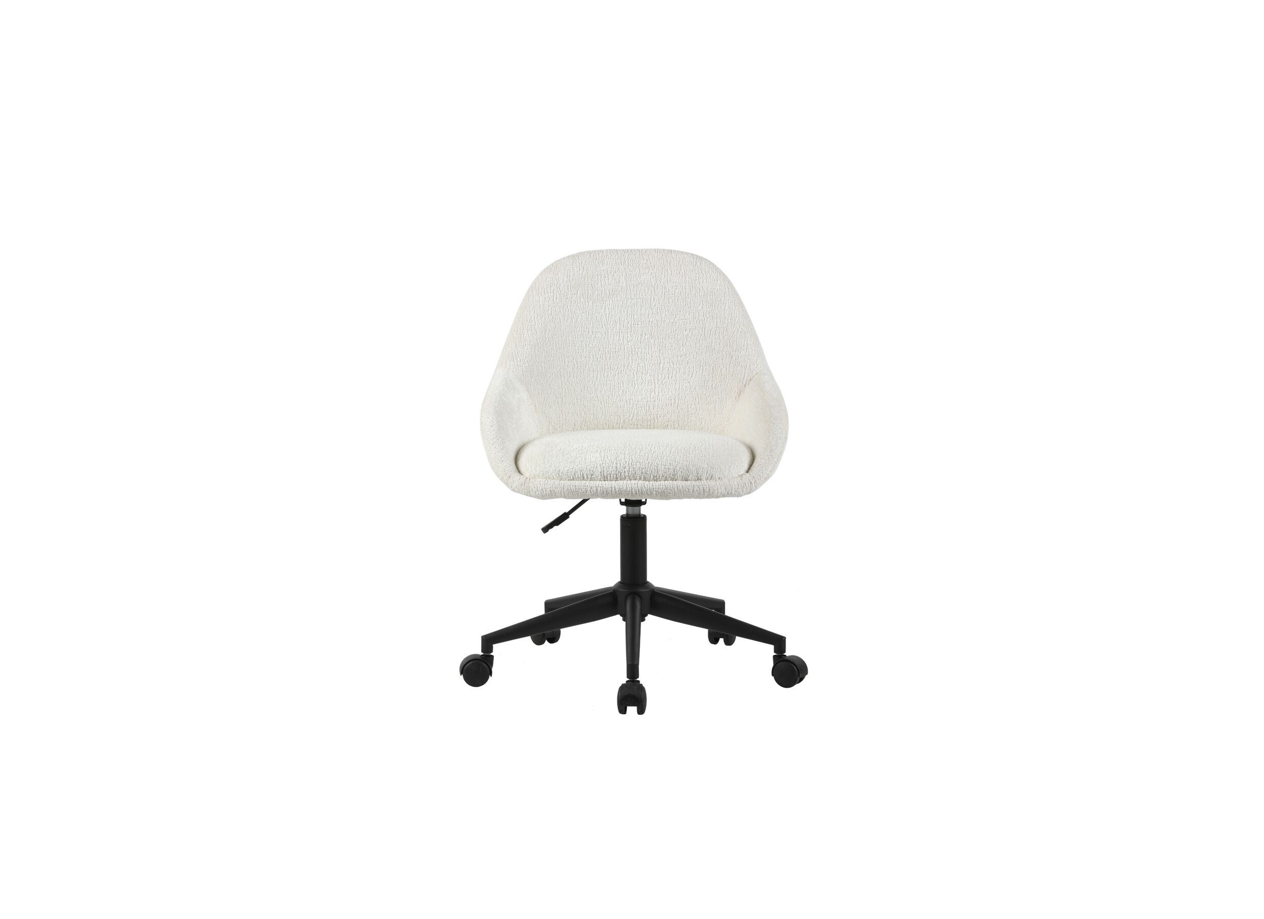 Aperçu - Chaise de bureau Clover blanc teddy