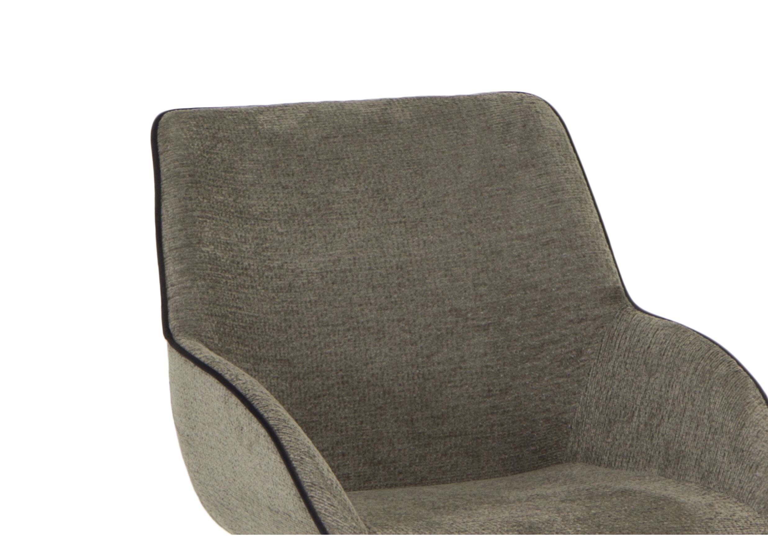 Chaise coque Brentano 62,5x57x84cm - fibre polyester - vert