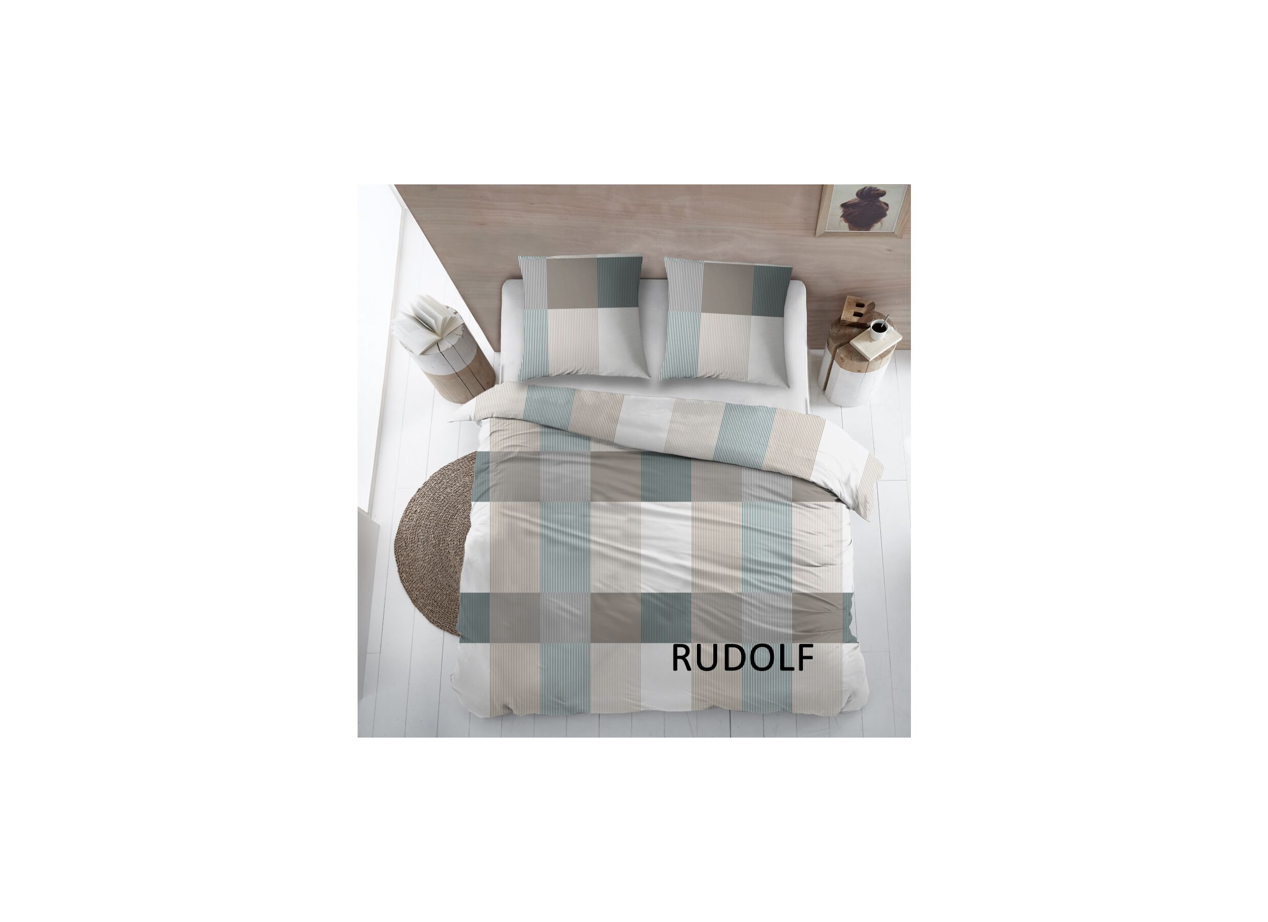 Housse de couette Rudolf 240x220cm coton - Housse de couette Rudolf 240x220cm coton