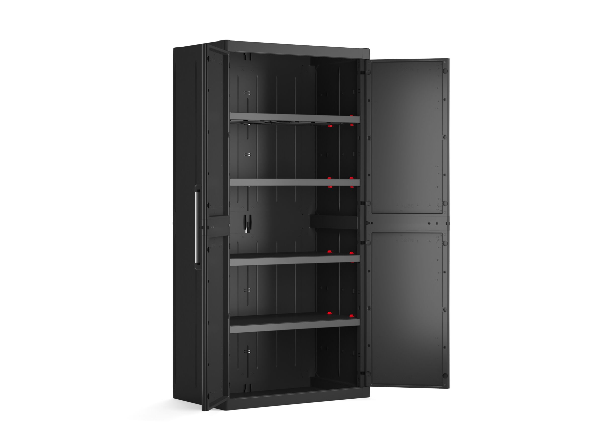 Armoire de rangement Detroit 89cm - polypropylène - noir