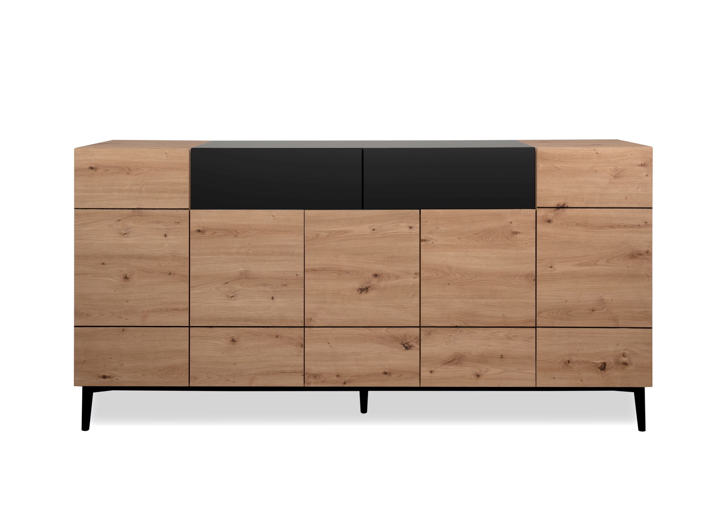 Buffet Nola 180cm - panneau de particules - chêne artisanal
