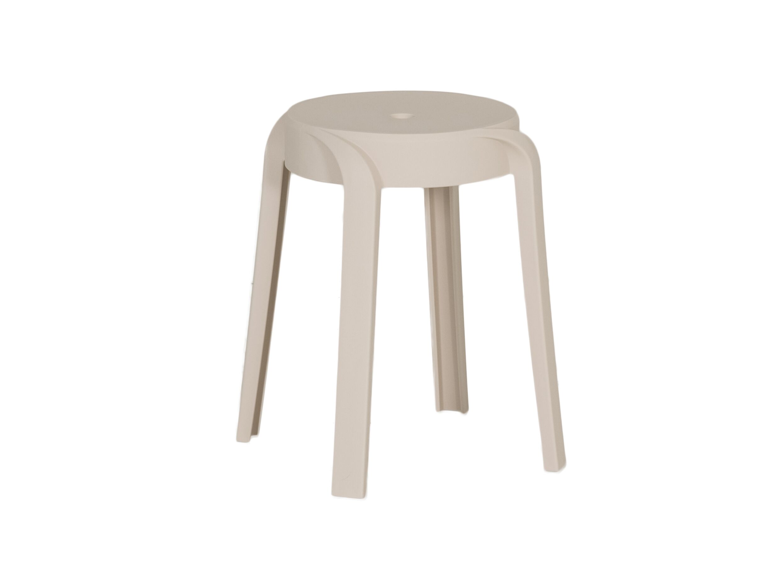 Kruk June 43 - Tabouret June 43,5x44,5x55,5cm - polyethylène - beige