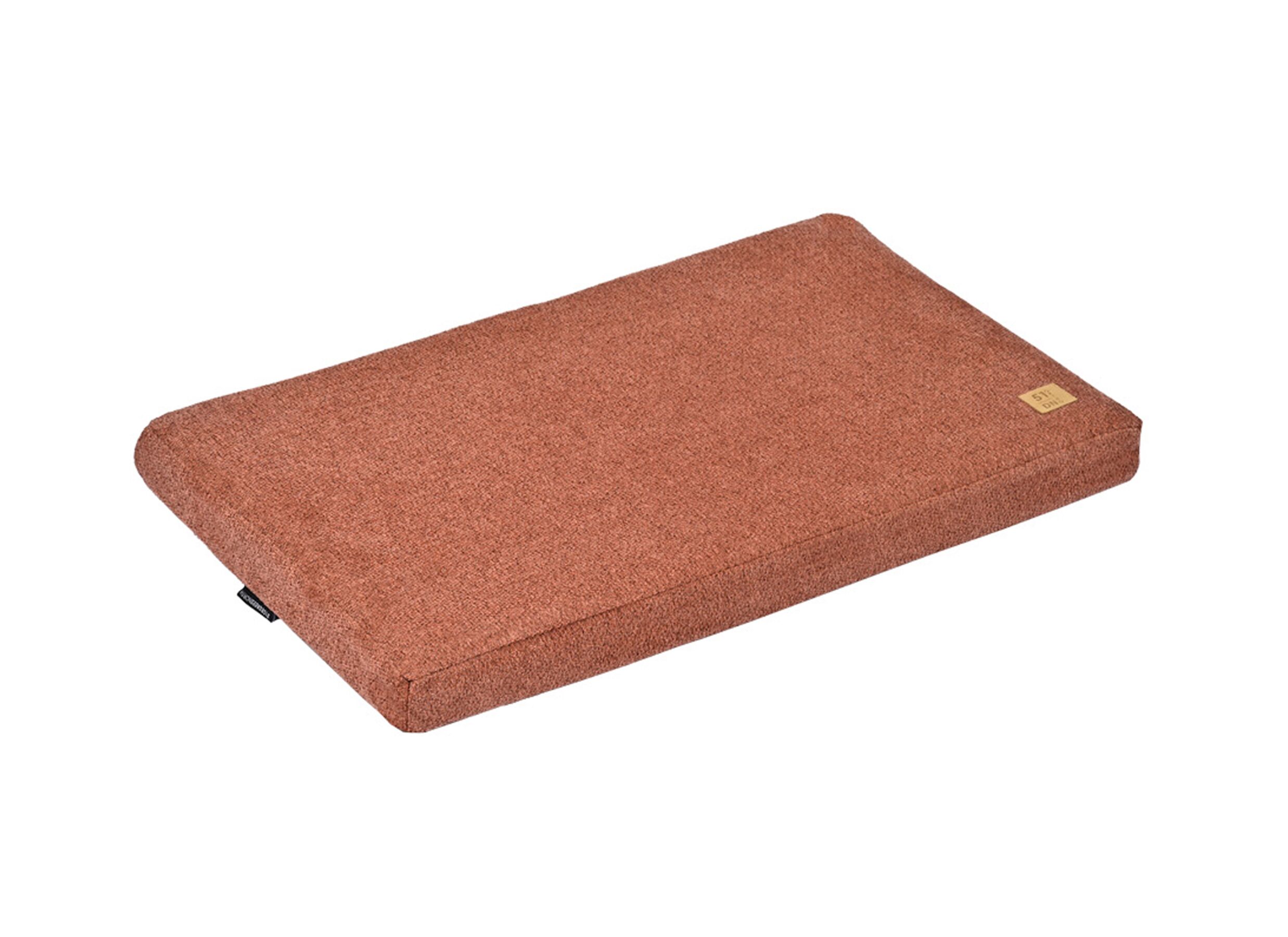 Plus Important - Coussin pour chien Orthopedic 90x55cm - tissu - rouille