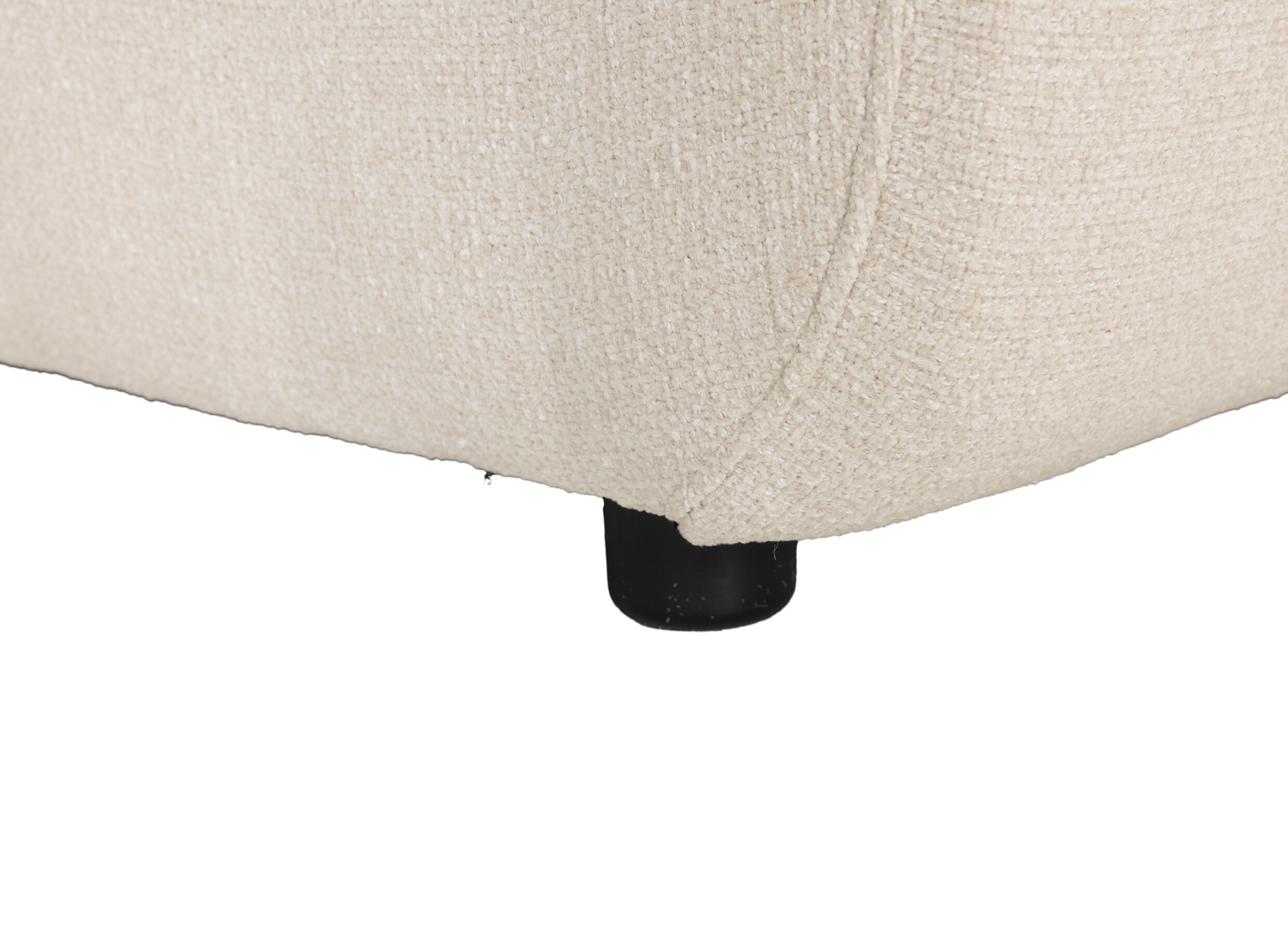 Detail - Canapé d'angle Danae 282x168cm - tissu - beige