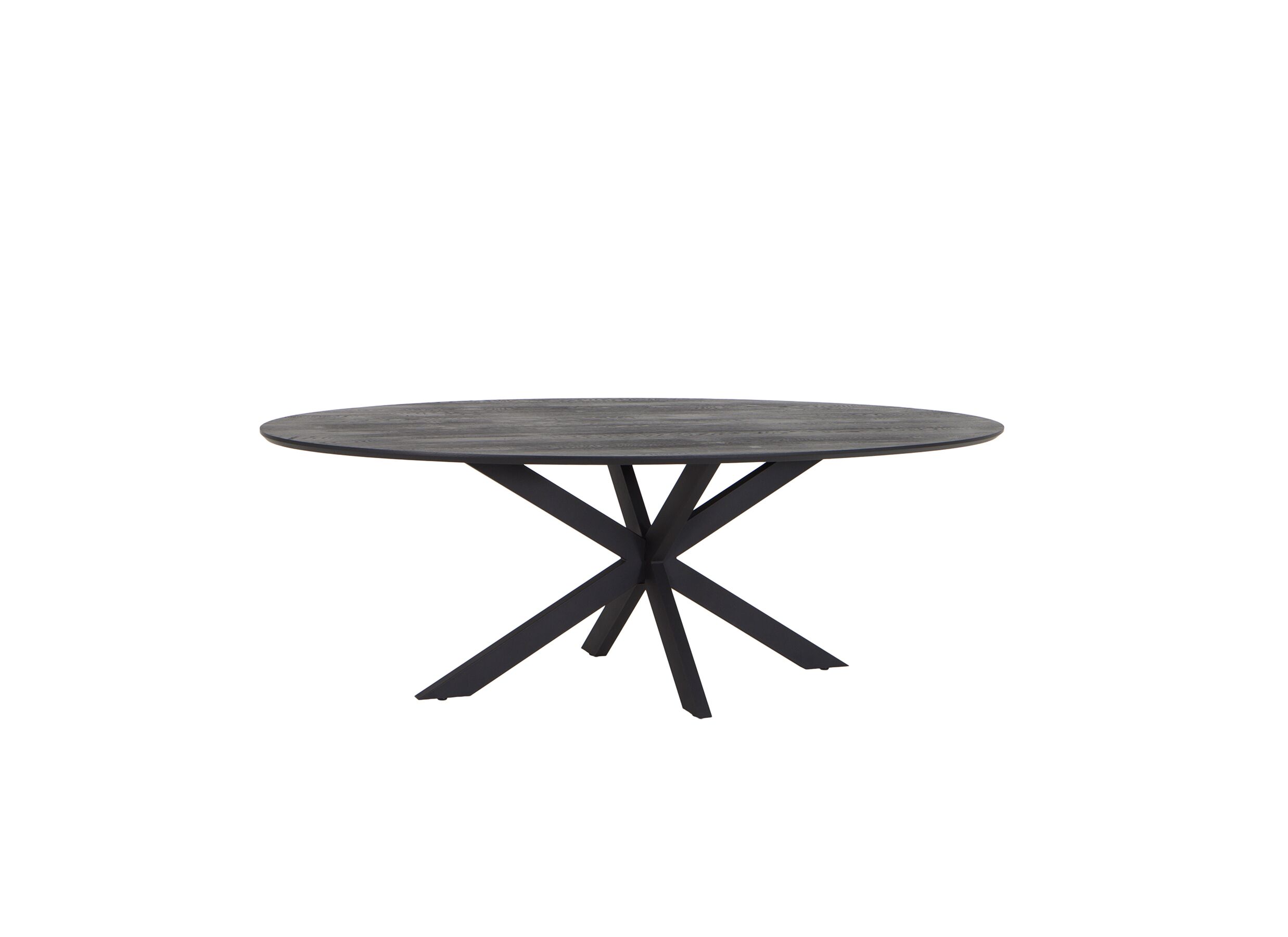 Table 200x100cm ovale - Table 200x100cm - chêne massif - oak black sky