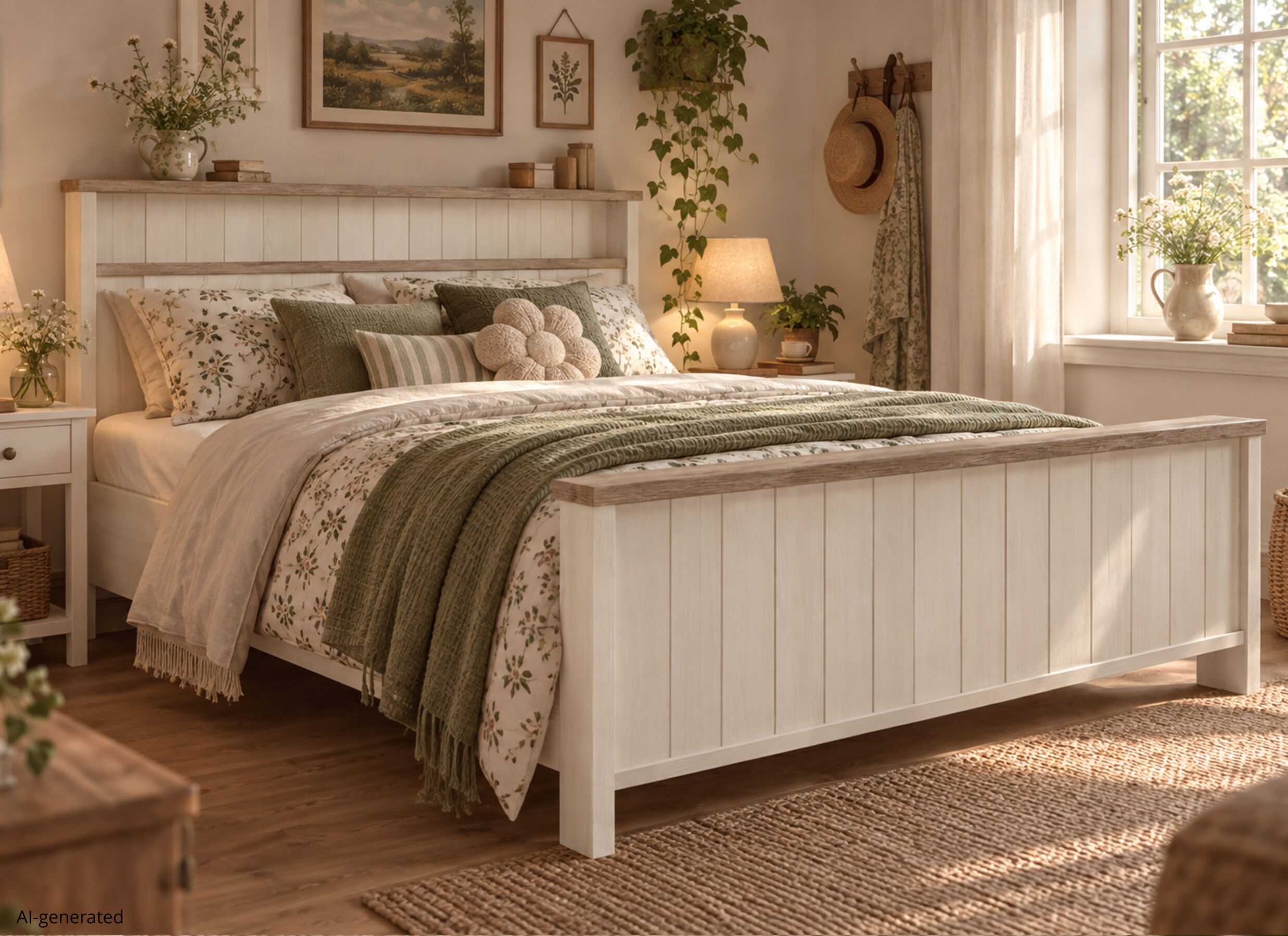 Sfeerfoto - Bed 160x200cm - decor - lariks & cristal oak