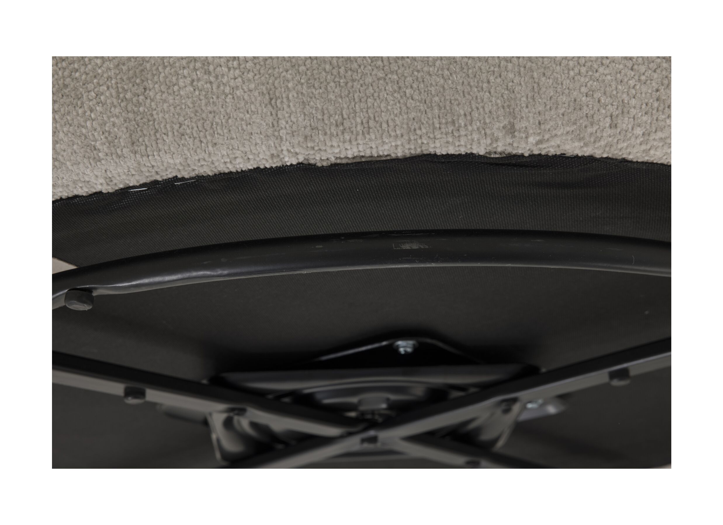 Detail - Fauteuil pivotant Noto Ø94x80cm - tissu - beige