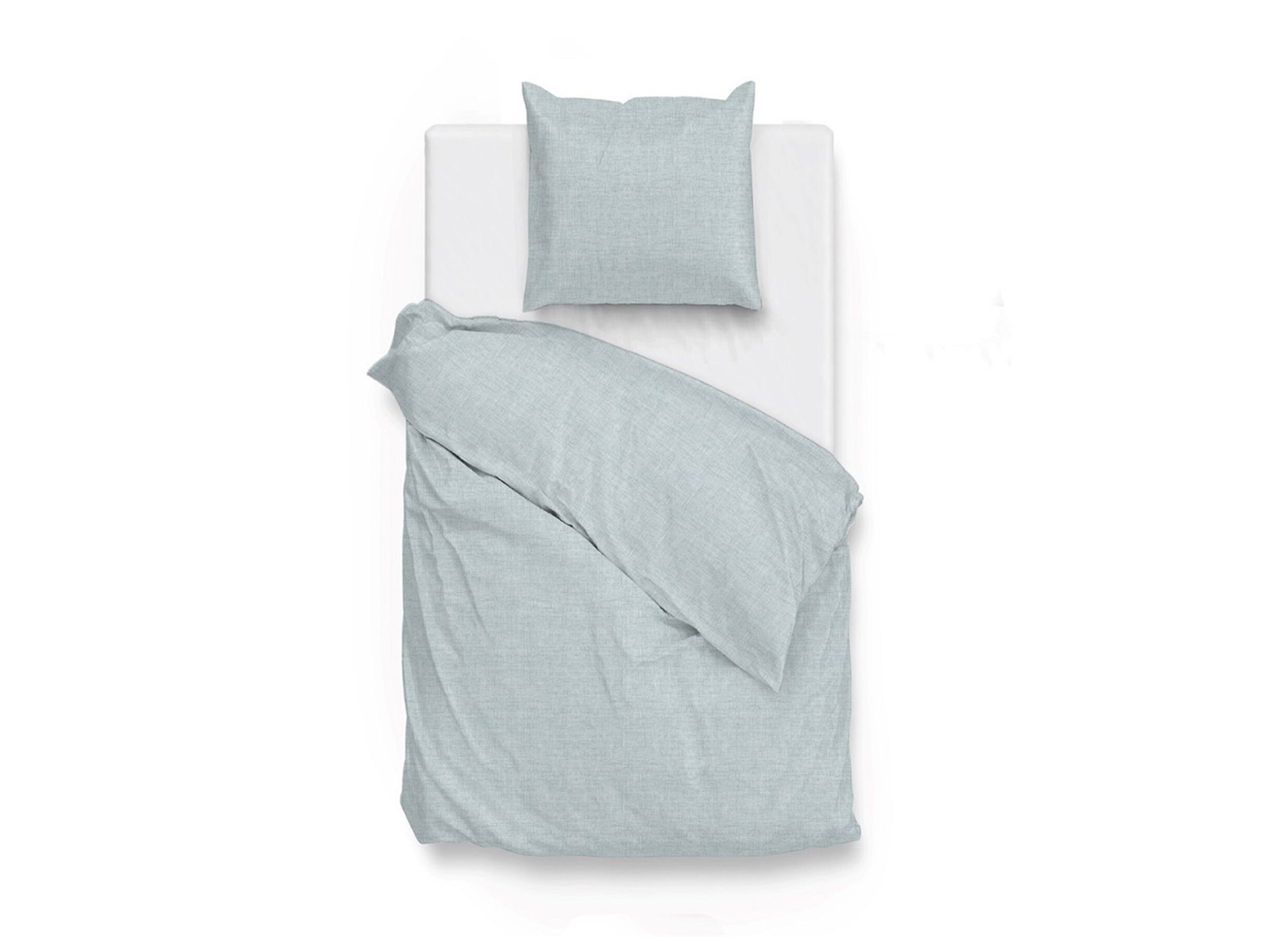 Dekbedovertrek 140x220cm - katoen - blauw - Housse de couette 140x220cm - coton - bleu