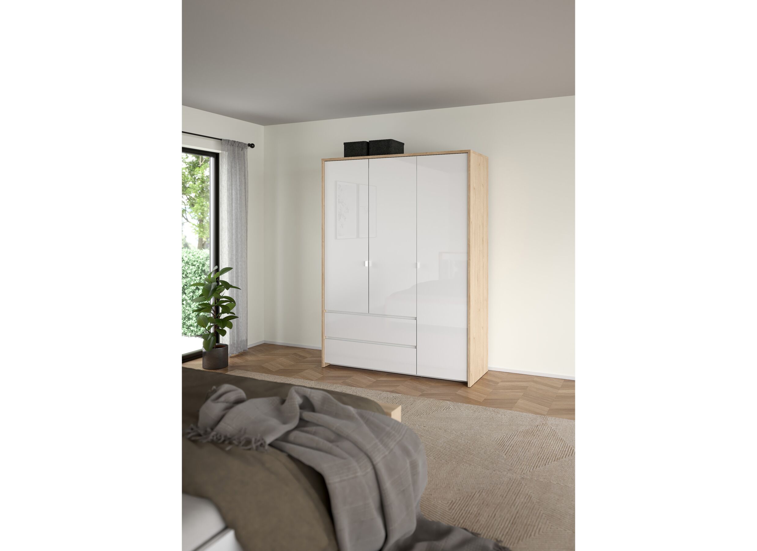 Foto ambiance - Garde-robe Next 149x58xH202cm - décor - blanc & jackson hickory