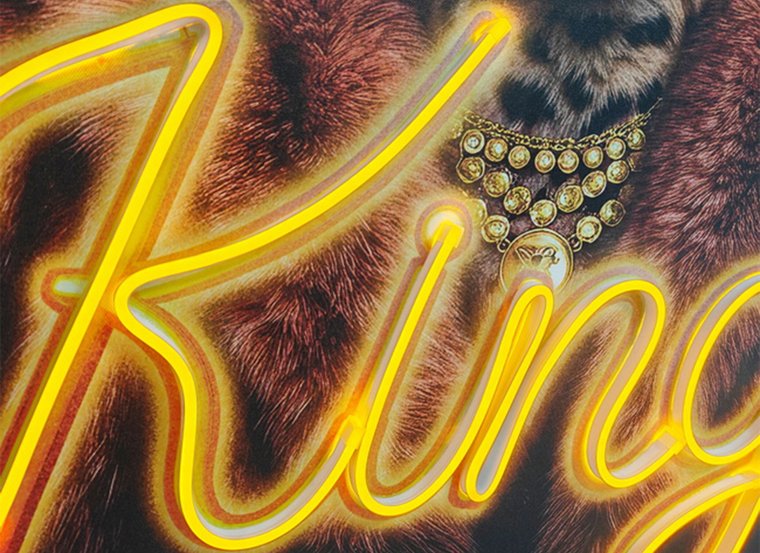 Detailfoto - Print op canvas King LED 60x80cm