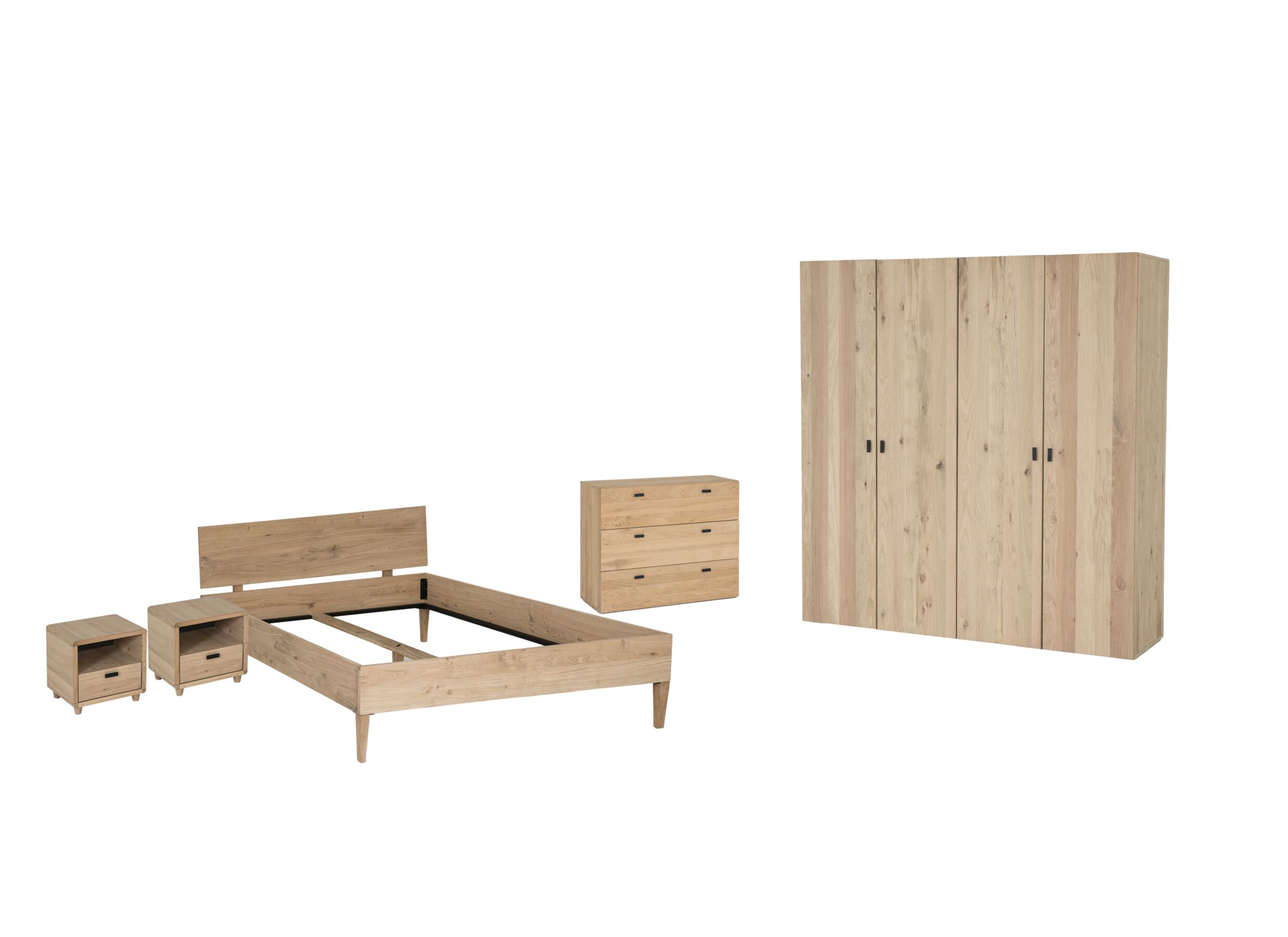 Kleerkast Holmes 200cm - MDF - eik