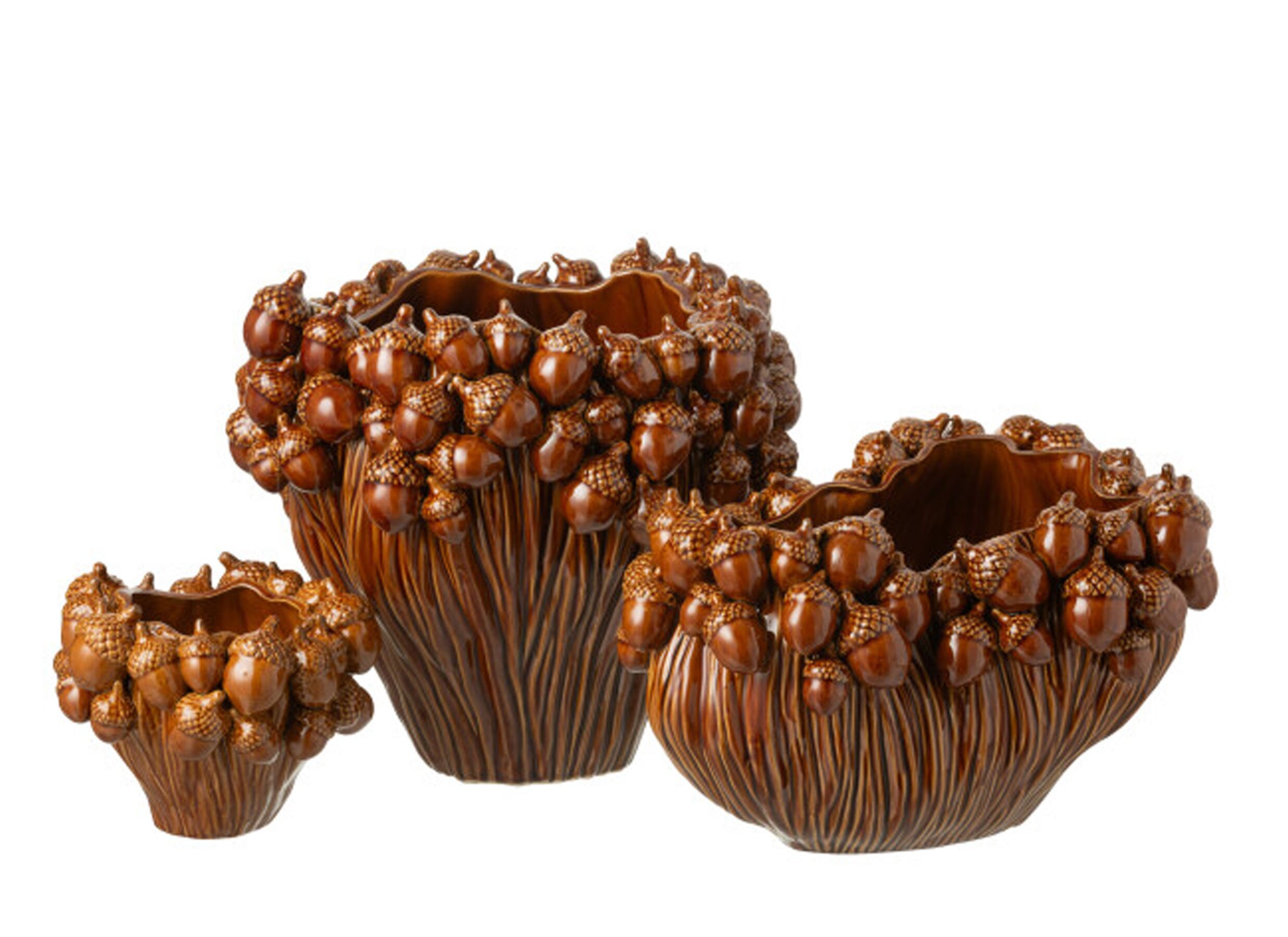 Aperçu - Vase Karpo H24,5cm - céramique - marron