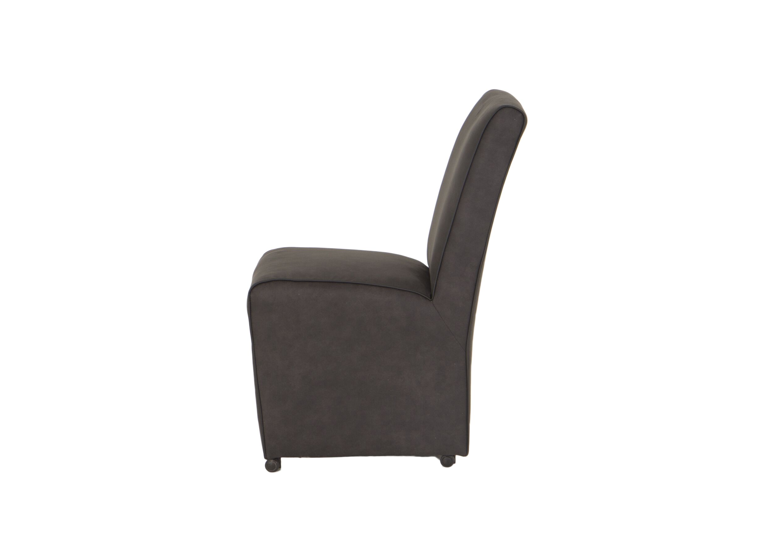 Chaise Cowboy 51x60x95cm - microfibre - noir preston