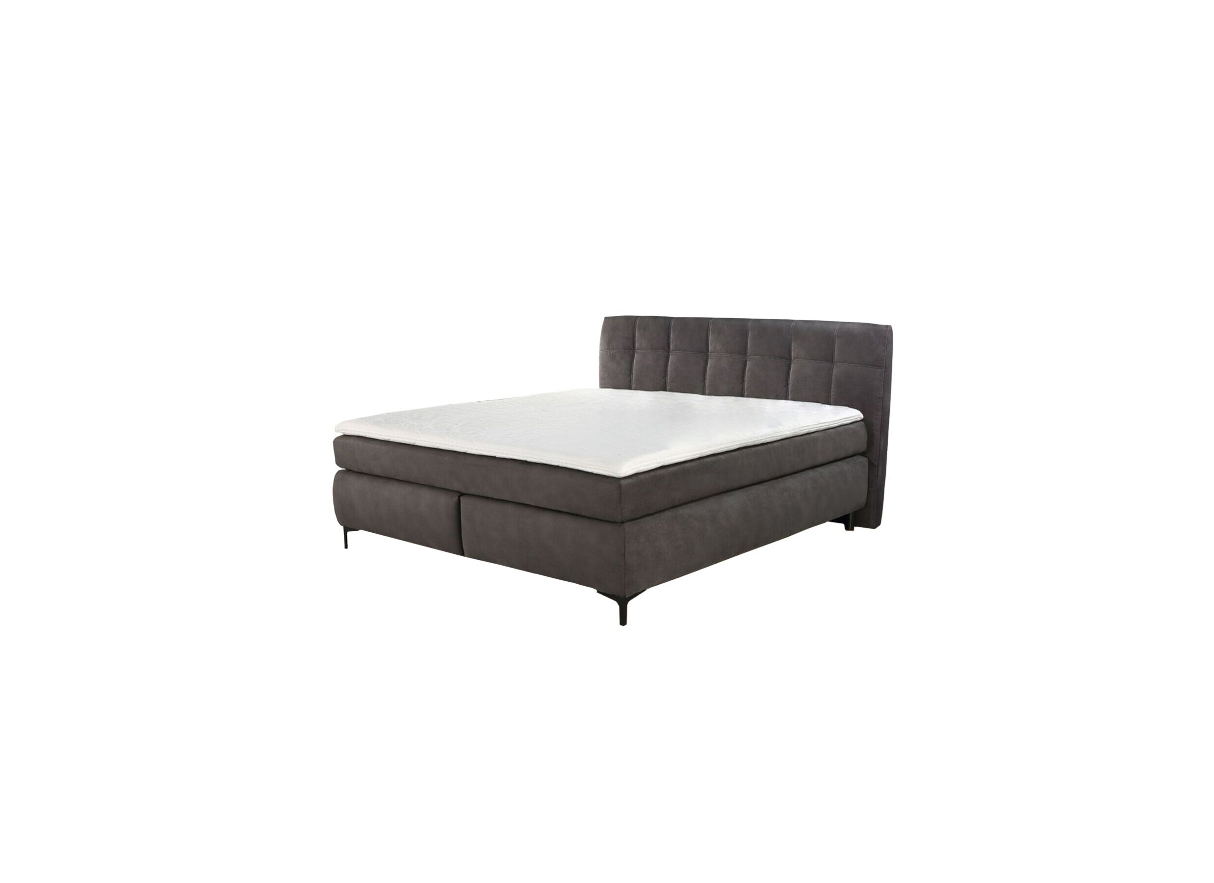Boxspring Gitta 180x200cm - stof - donkergrijs