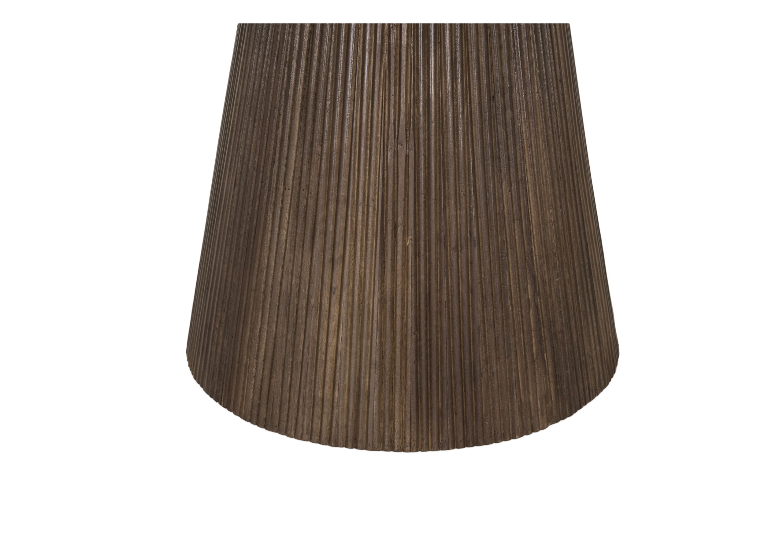 Detail - Table ronde Gentiloni Ø130cm - manguier massif - naturel