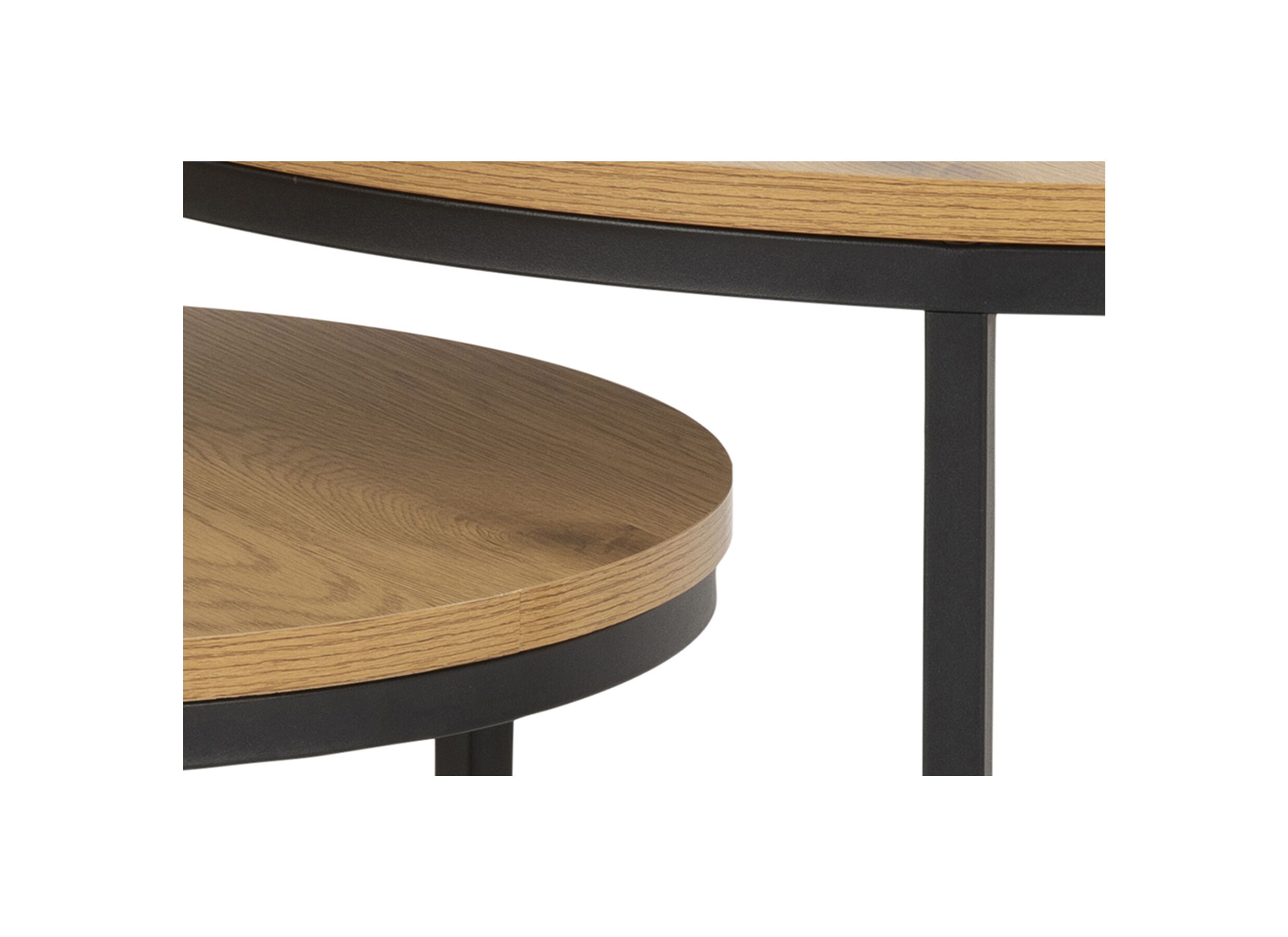 Bijzettafel Ø80cm set van 2