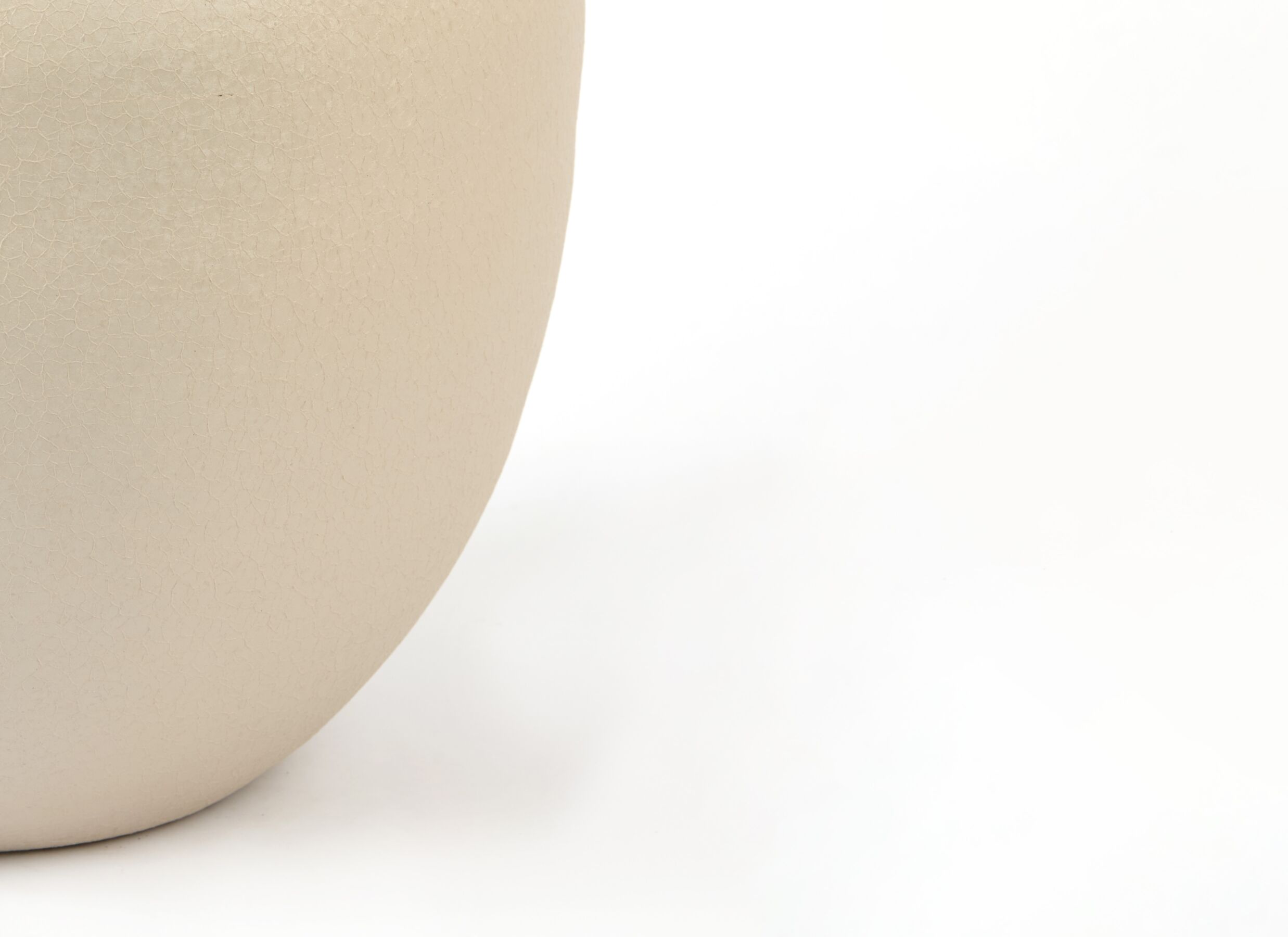 Detailfoto - Bloempot Milzo H35cm - metaal - lichtgrijs