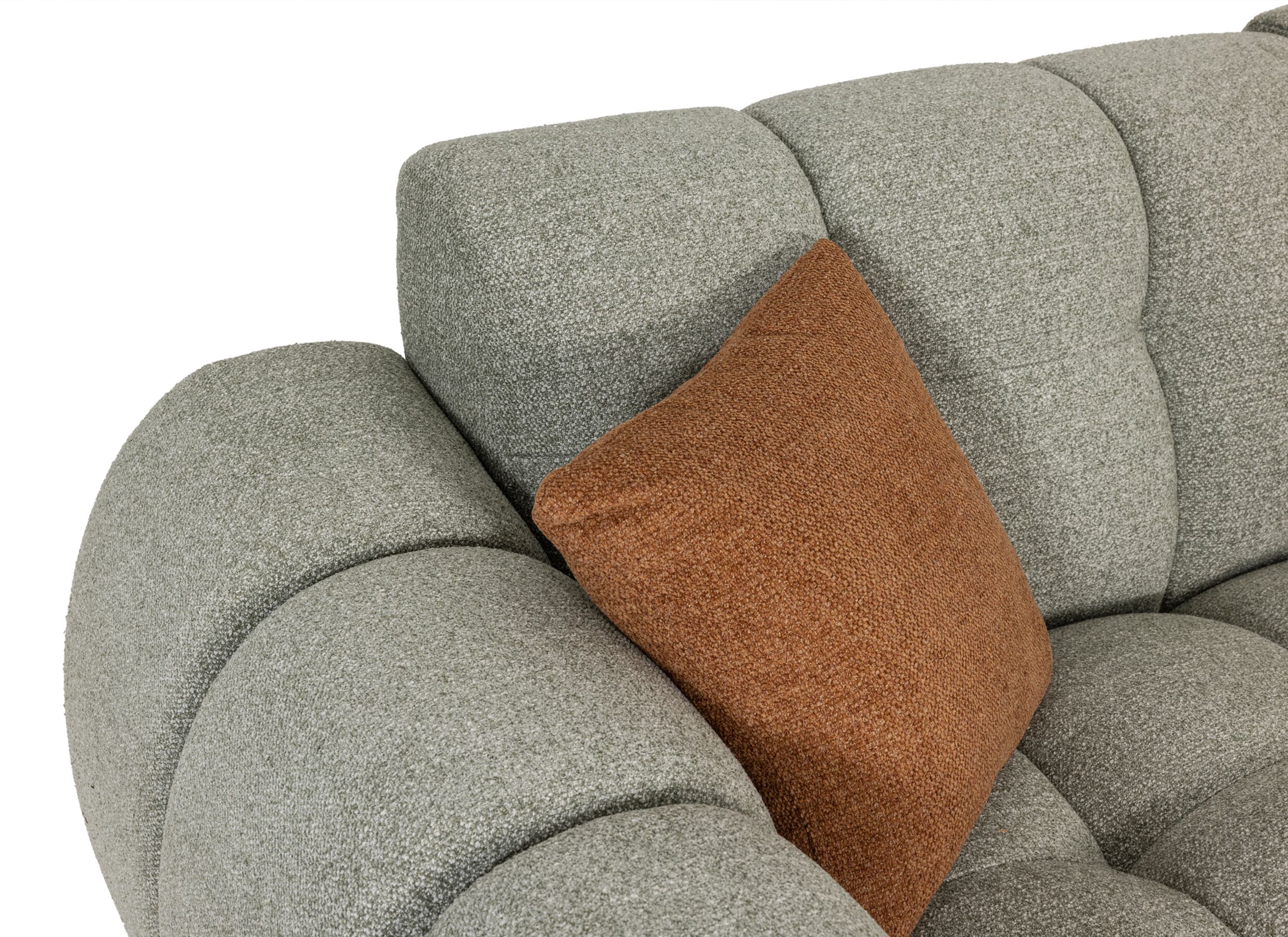 Detailfoto - 3-zits zetels Golem 3-zit - chenille - groen