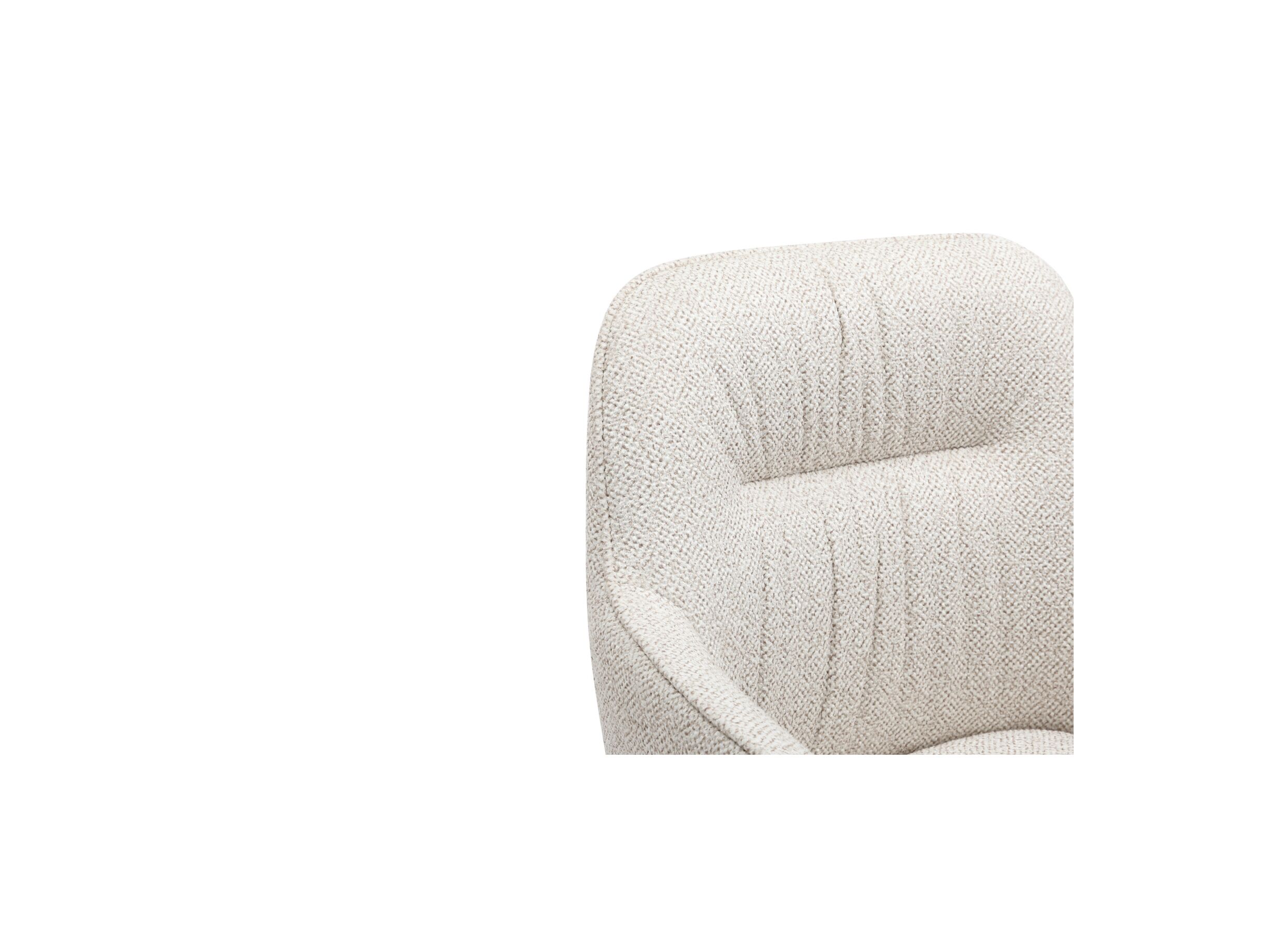 Detail - Chaise coque Tristan 63x62,5x86,5cm - fibre polyester - beige