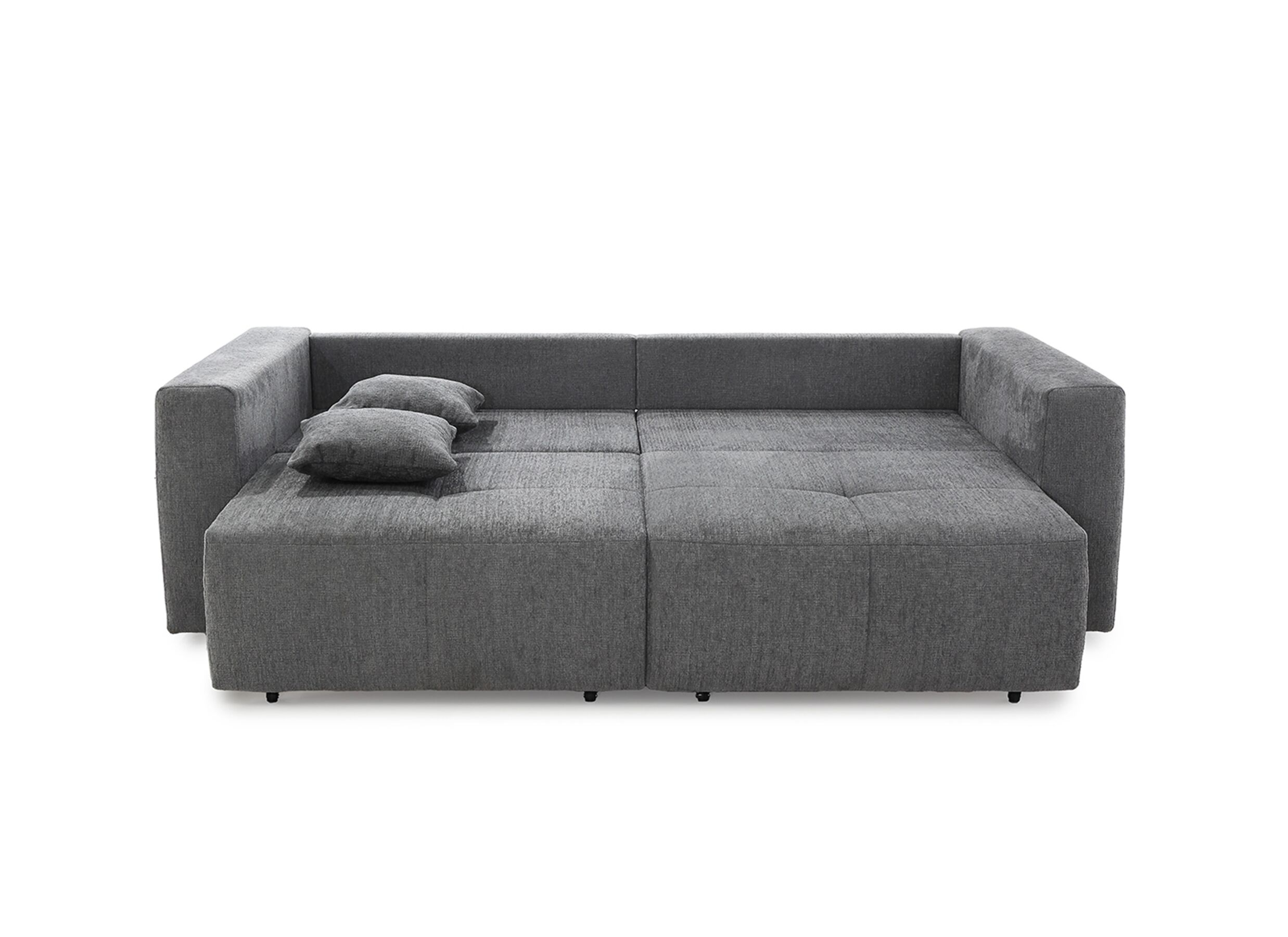 Overzichtsfoto - Zetel Relax Bigsofa 4-zit - stof - chenil middengrijs