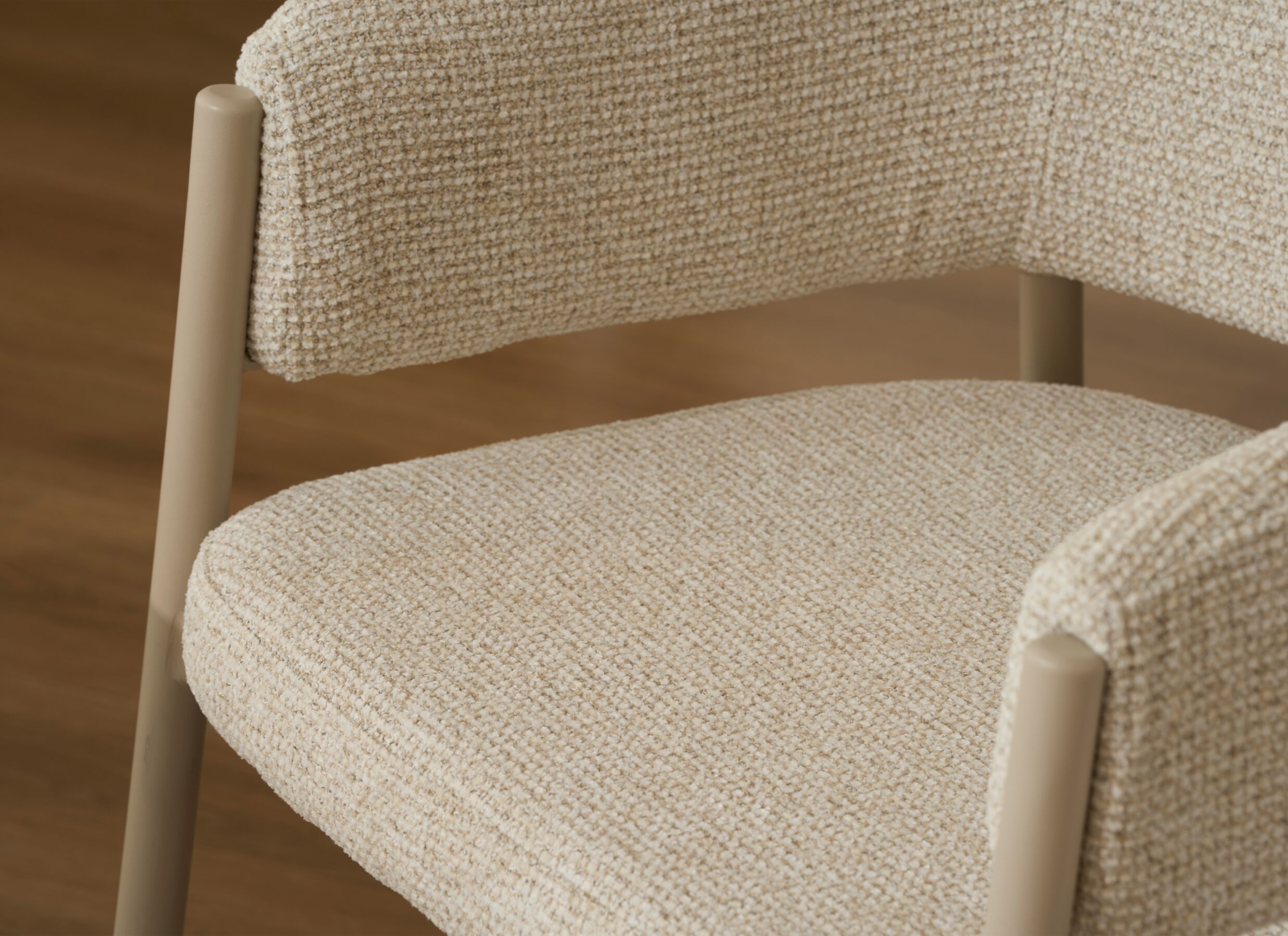 Foto ambiance - Chaise Saria 55x60x79cm - tissu - beige