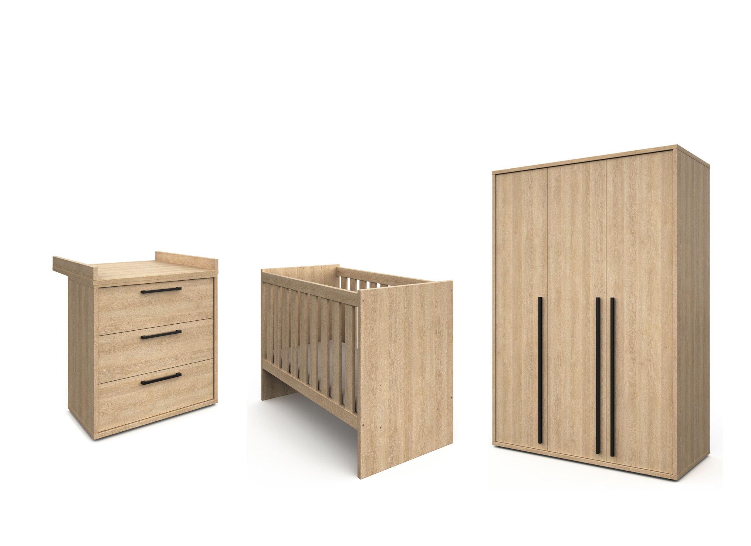 Babykamer Tessa met 3-deurskast - Babykamer Tessa met 3-deurskast