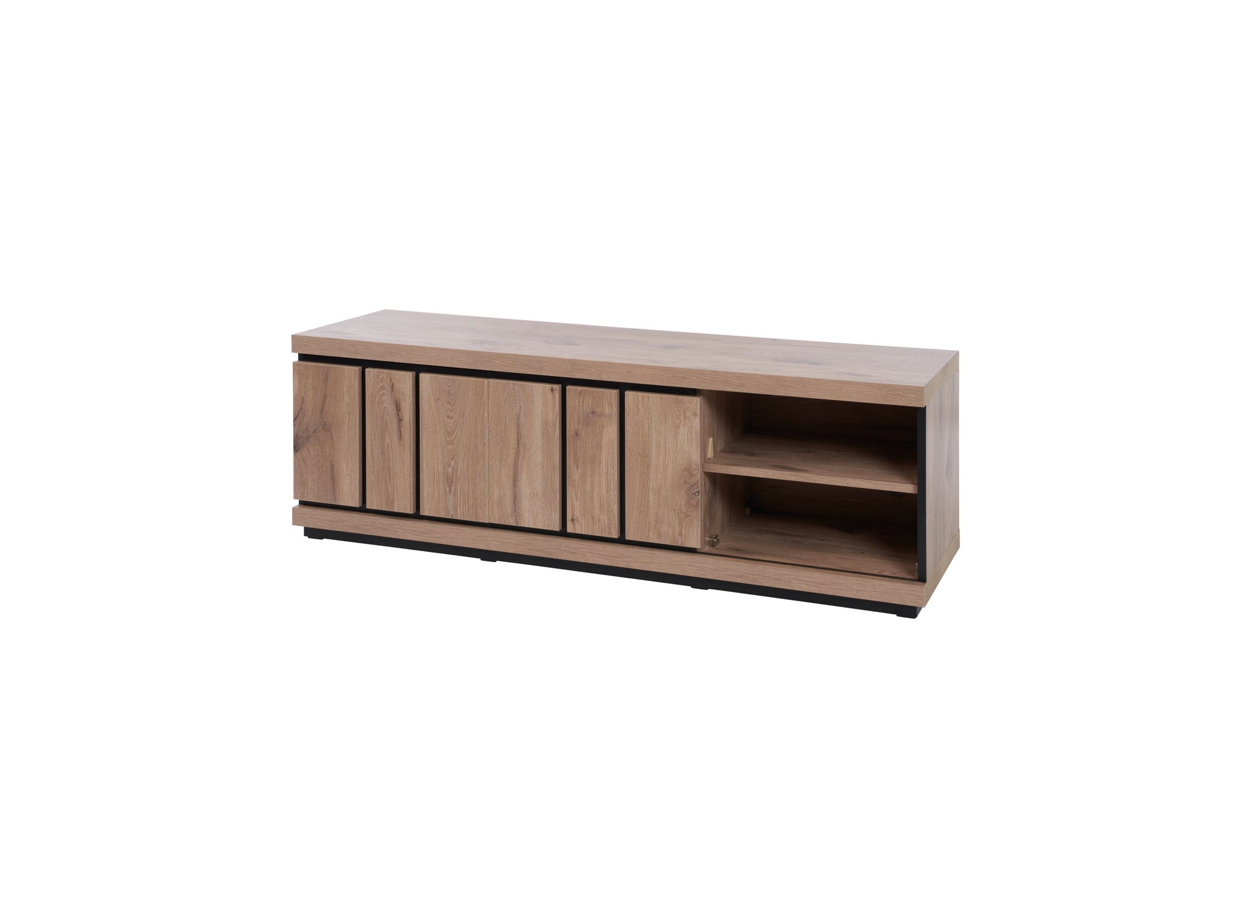 Meuble TV Stefan 155cm - film décoratif - canyon oak
