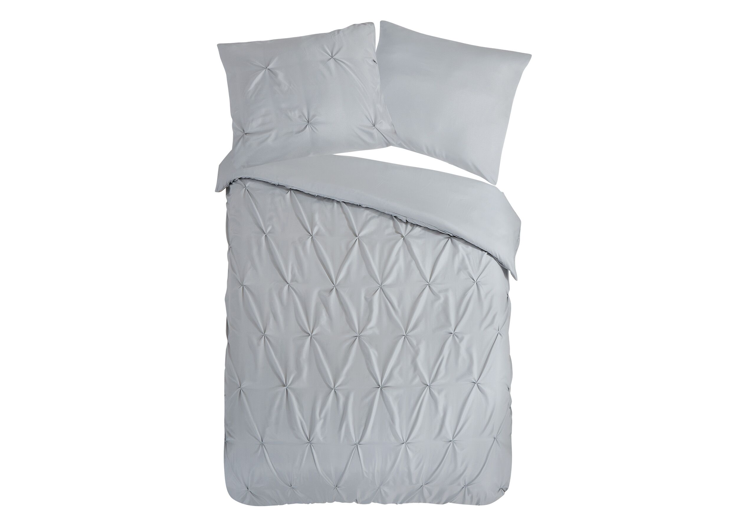 Plus Important - Housse de couette Luxe 200x220cm - microfibre - argent