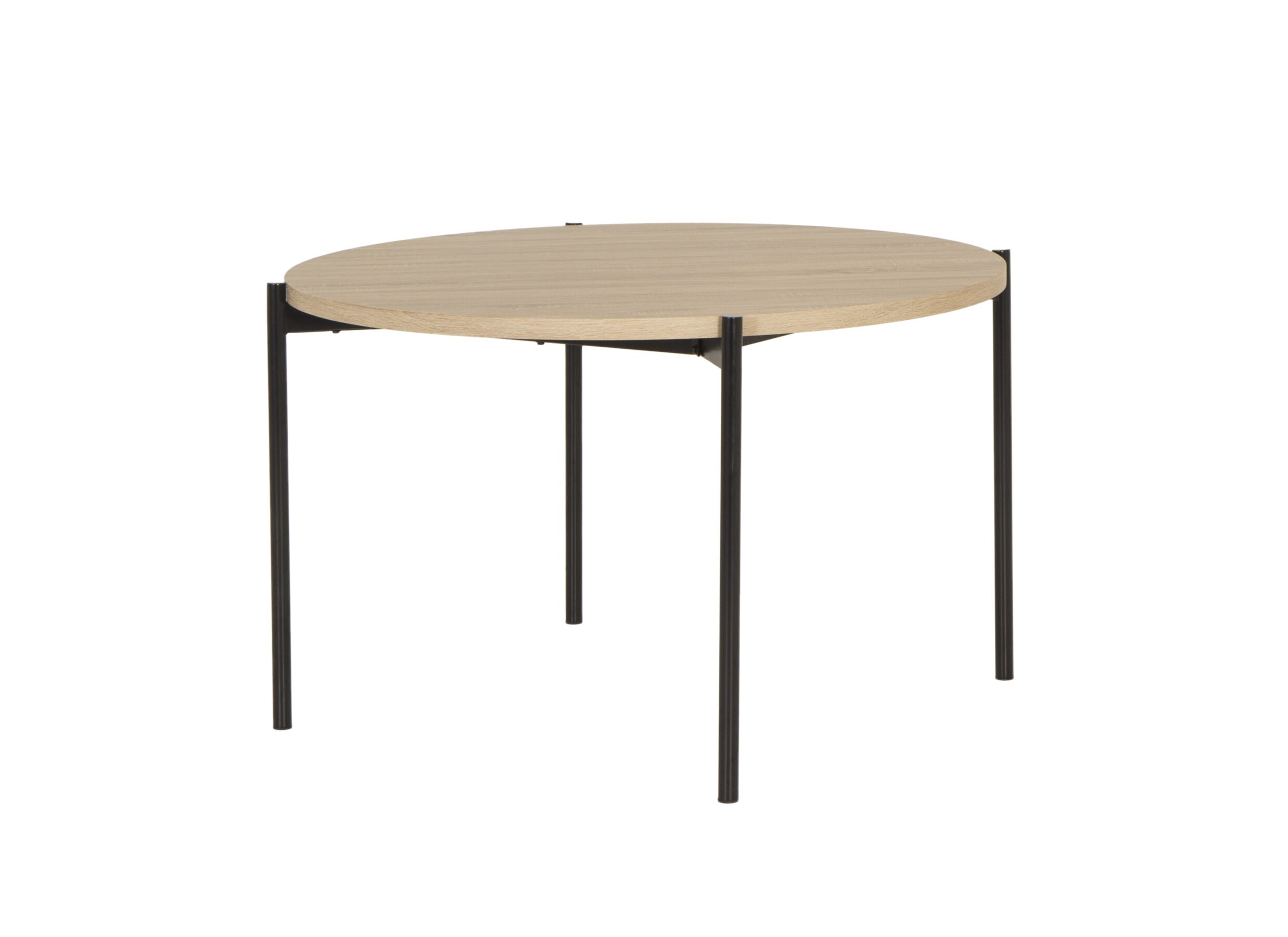 Table ronde Lais Ø120cm - mélamine - brun