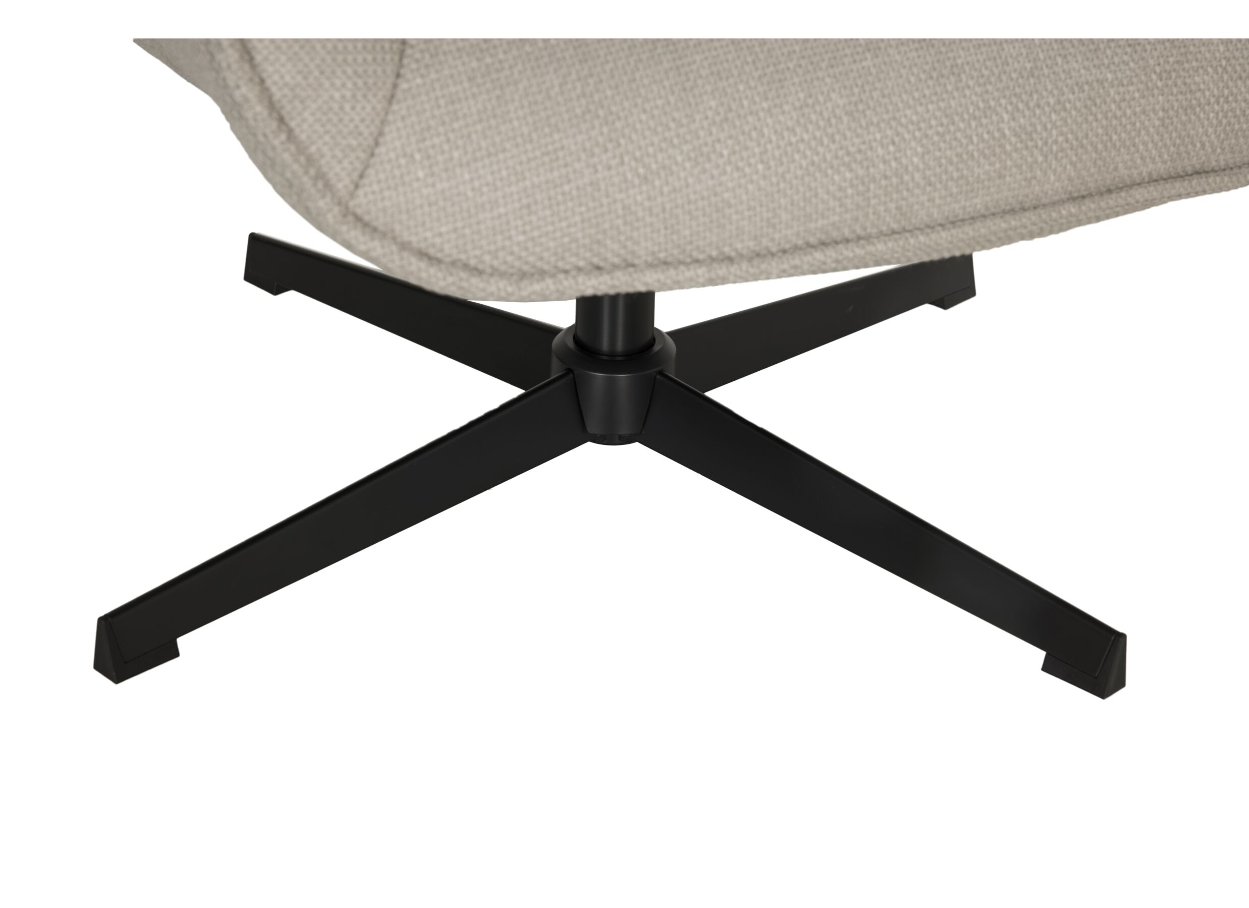 Fauteuil pivotant Tauris 78x90x82cm - tissu - beige