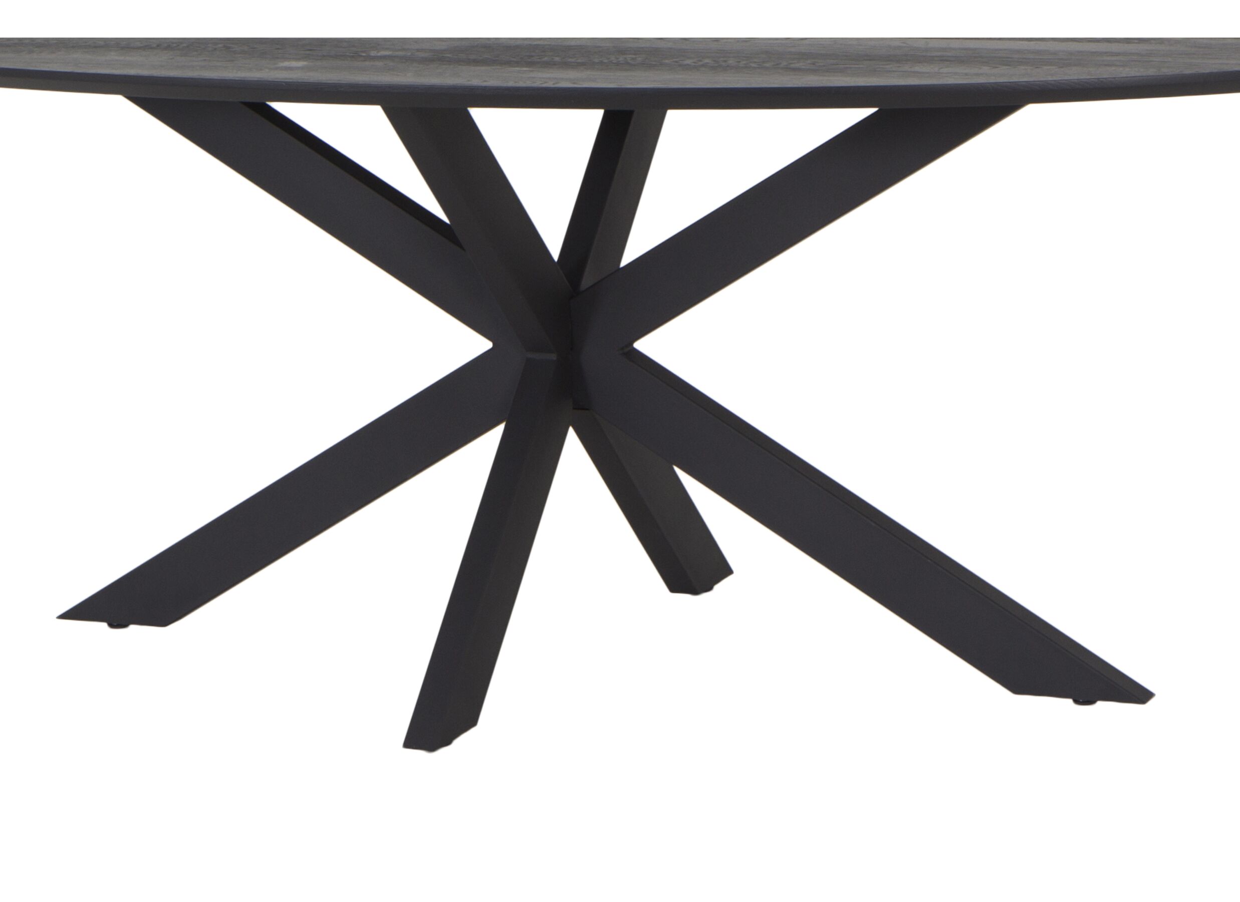 Detail - Table 200x100cm - chêne massif - oak black sky