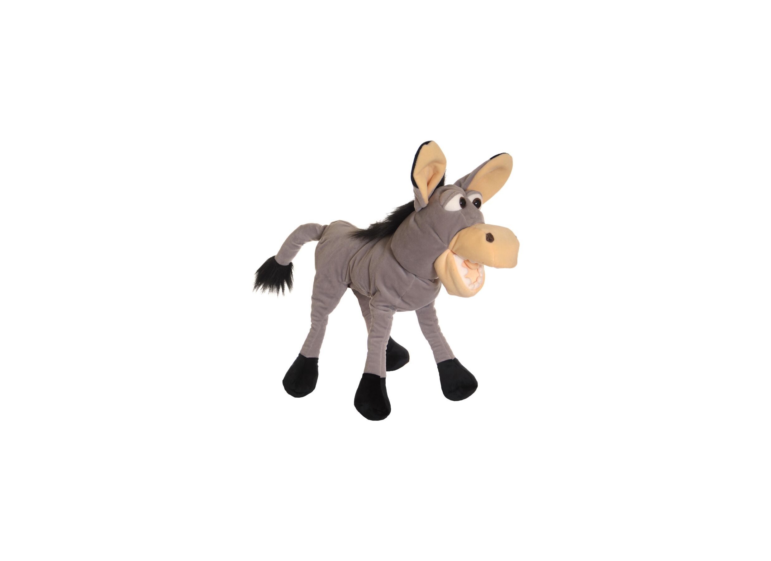 Aperçu - Marionnette à main Fridulin l'âne H46cm - polyester - gris