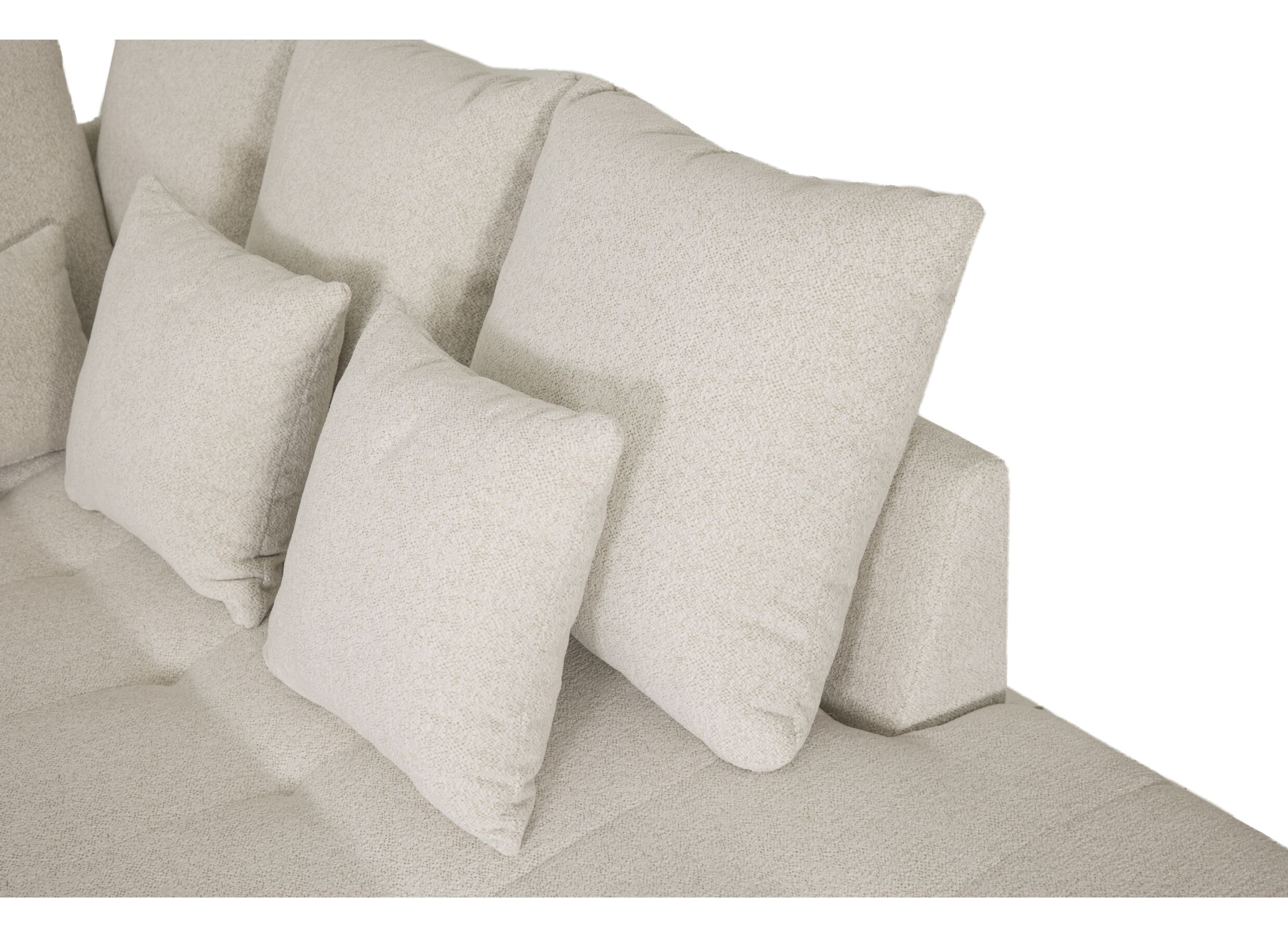 Detailfoto - 2-zits zetels Olivio 198x114cm - stof - beige
