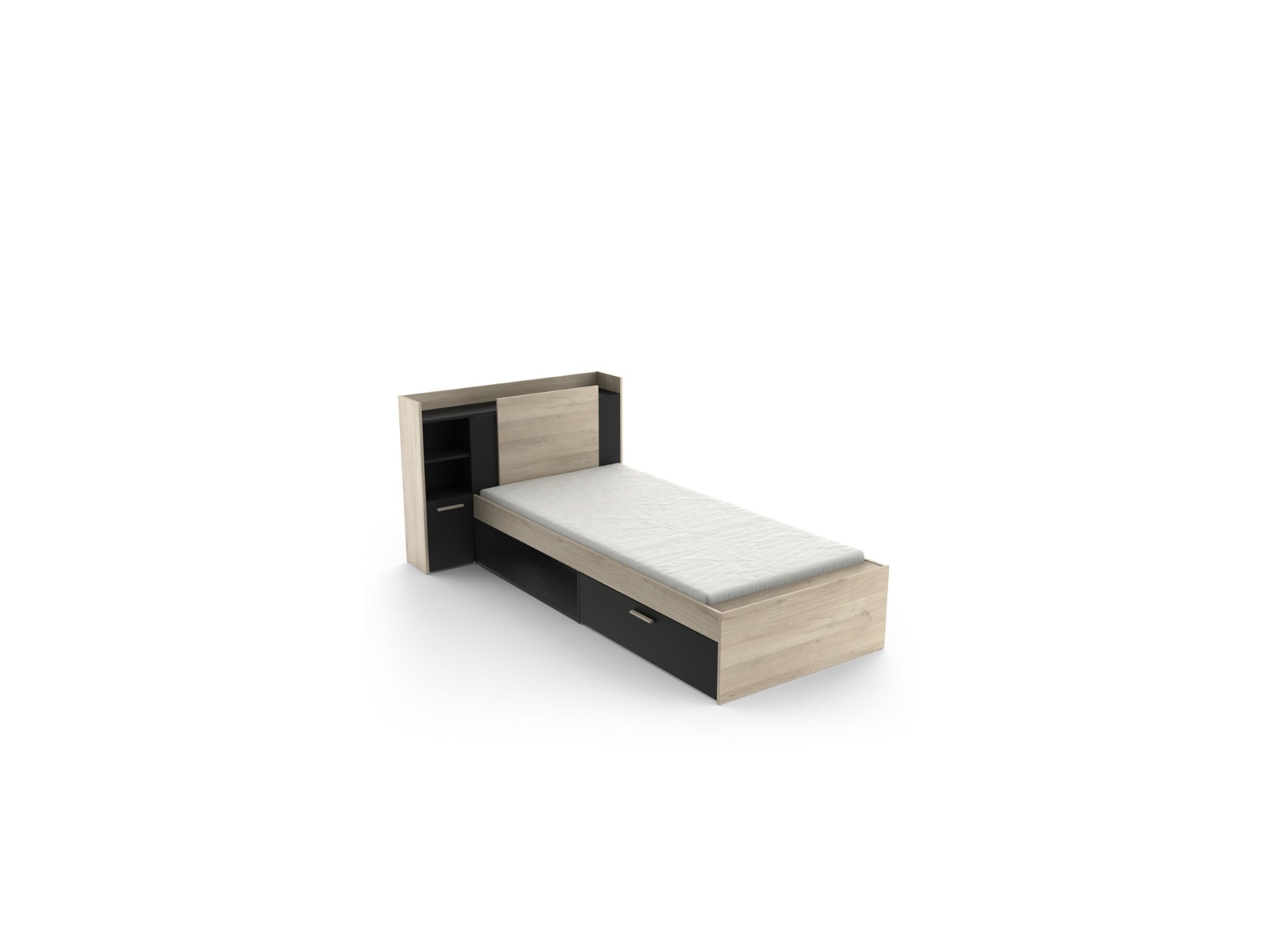 Lit Life 90x190/200cm avec rangement