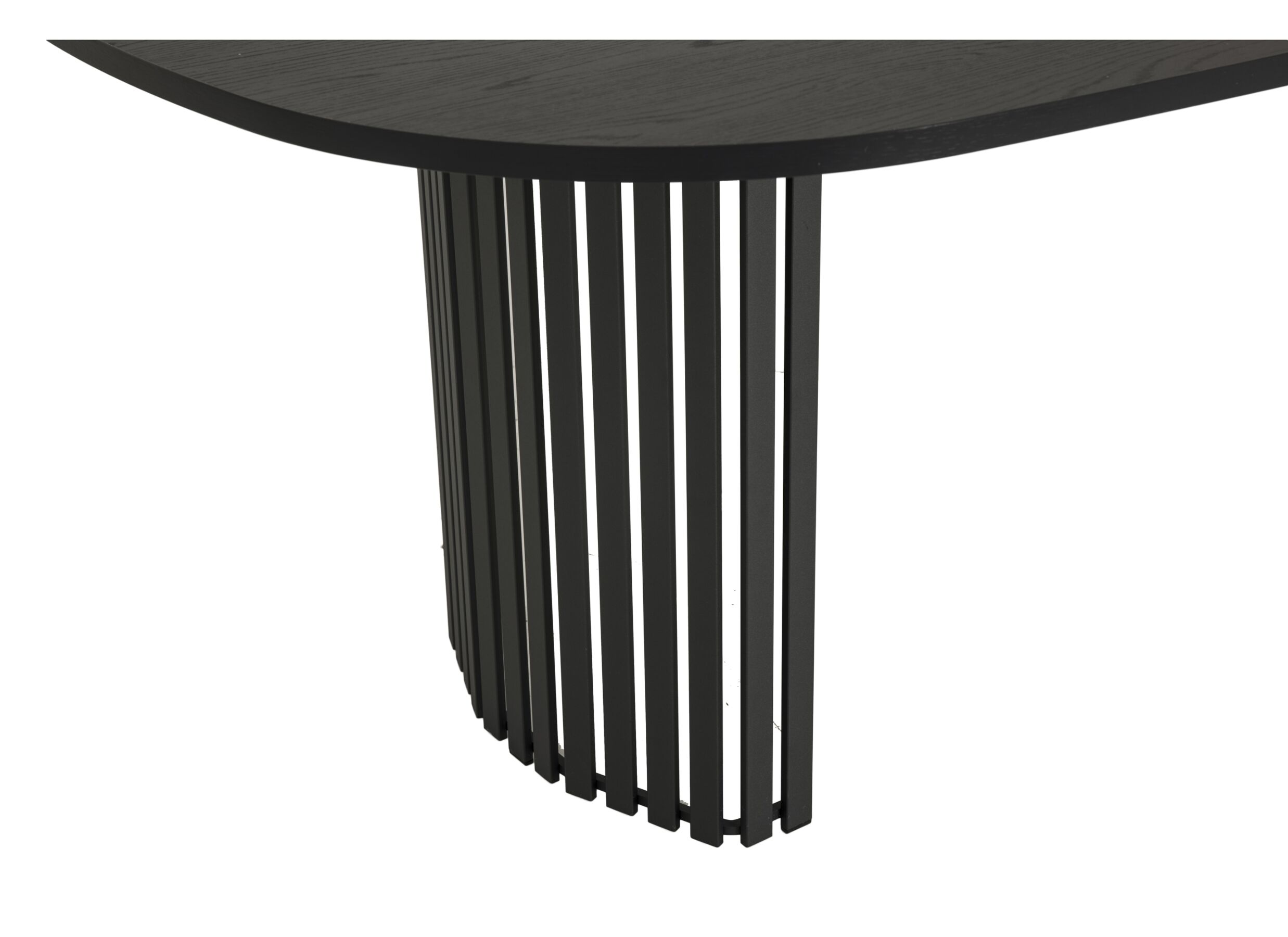 Detailfoto - Tafel Canvas 220x120cm - decor - zwarte eik