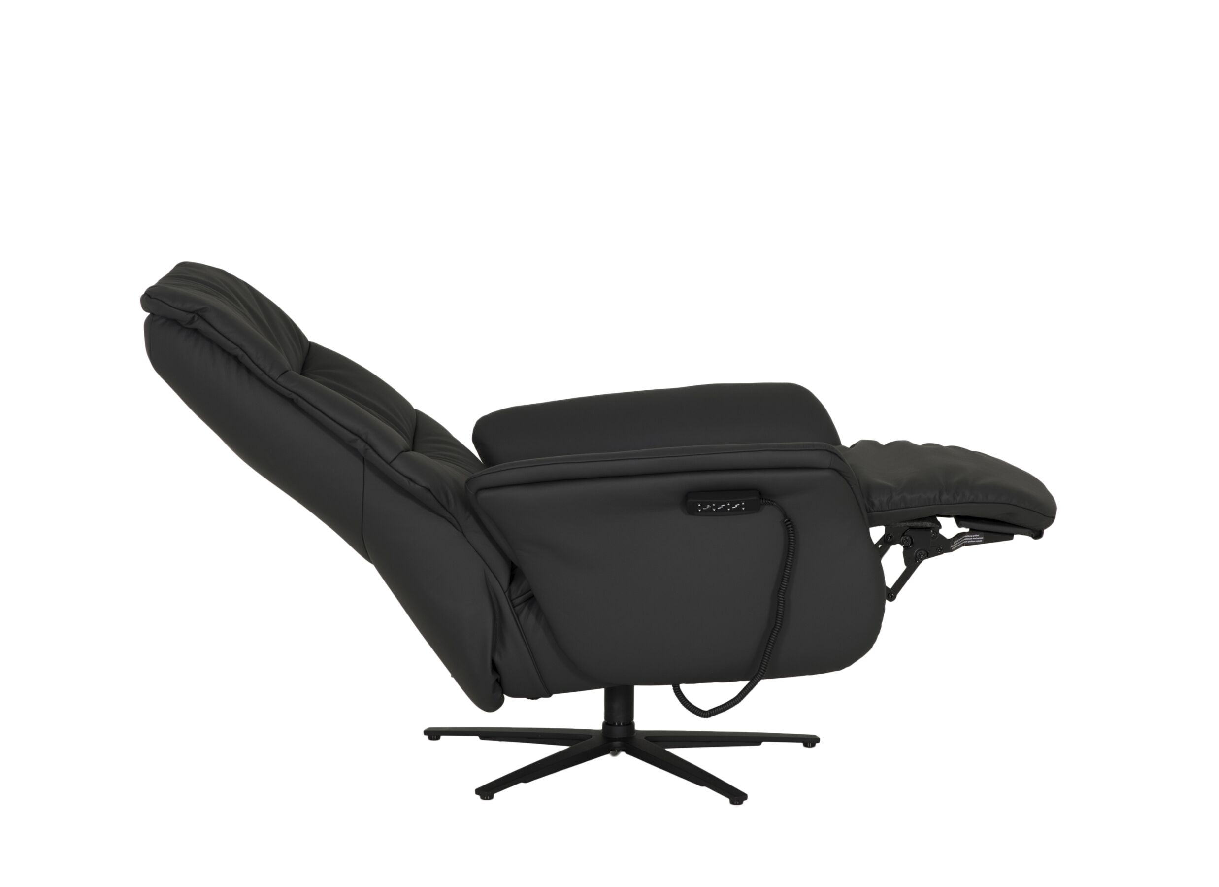 Overzichtsfoto - Relaxzetel 7051.57V+Z60 elektrisch - leder - zwart met large zithoogte- en diepte