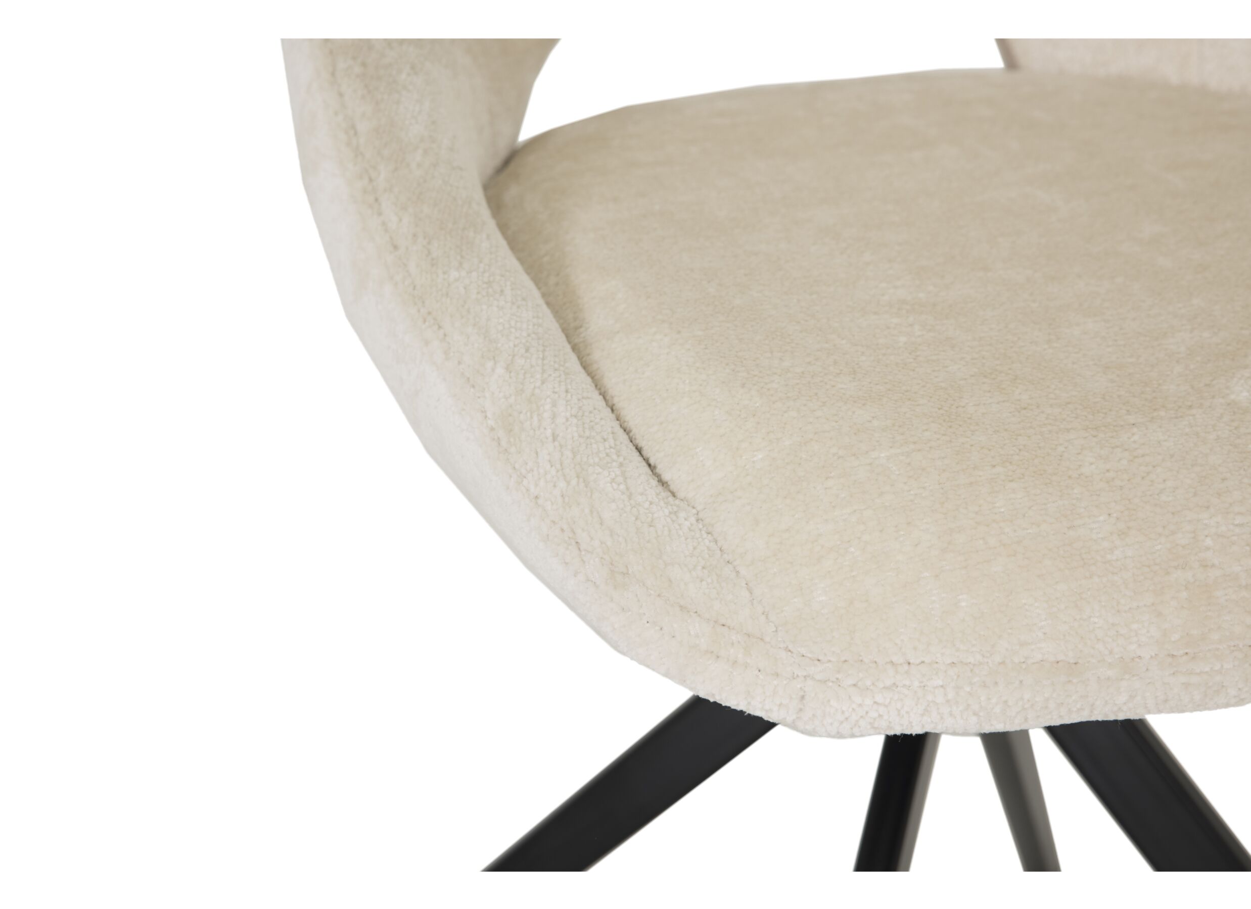 Detailfoto - Draaistoel Pepper stof beige