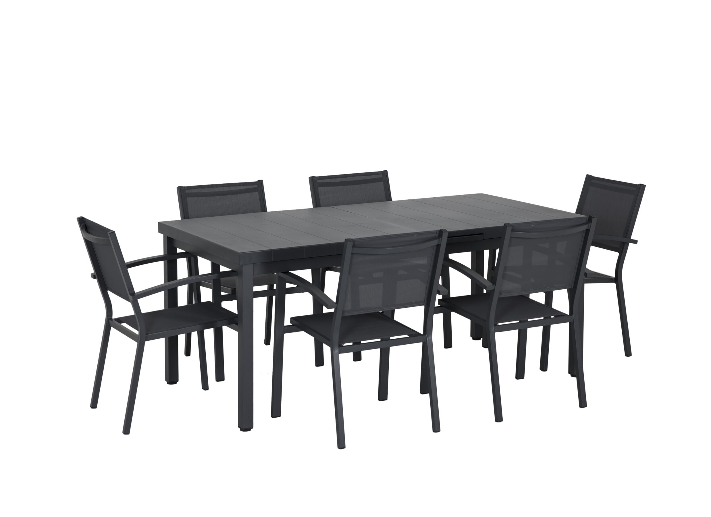 Tuinset Eden 180/240x95cm met 6 tuinstoelen Prayer - Ensemble de jardin Eden 180/240x95cm avec 6 chaises Prayer