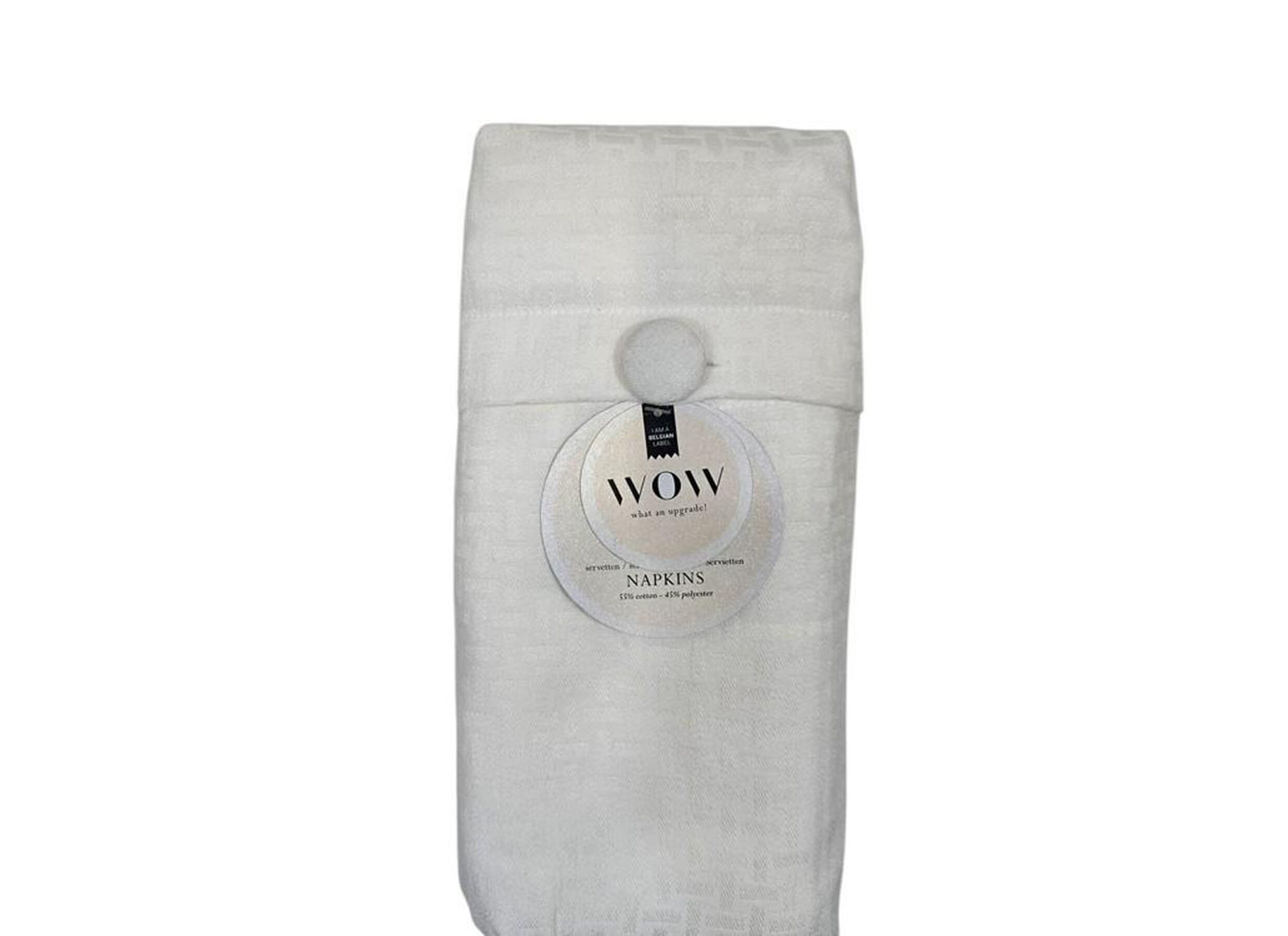 Plus Important - Serviette Wow 45x45cm - coton - tradition swan