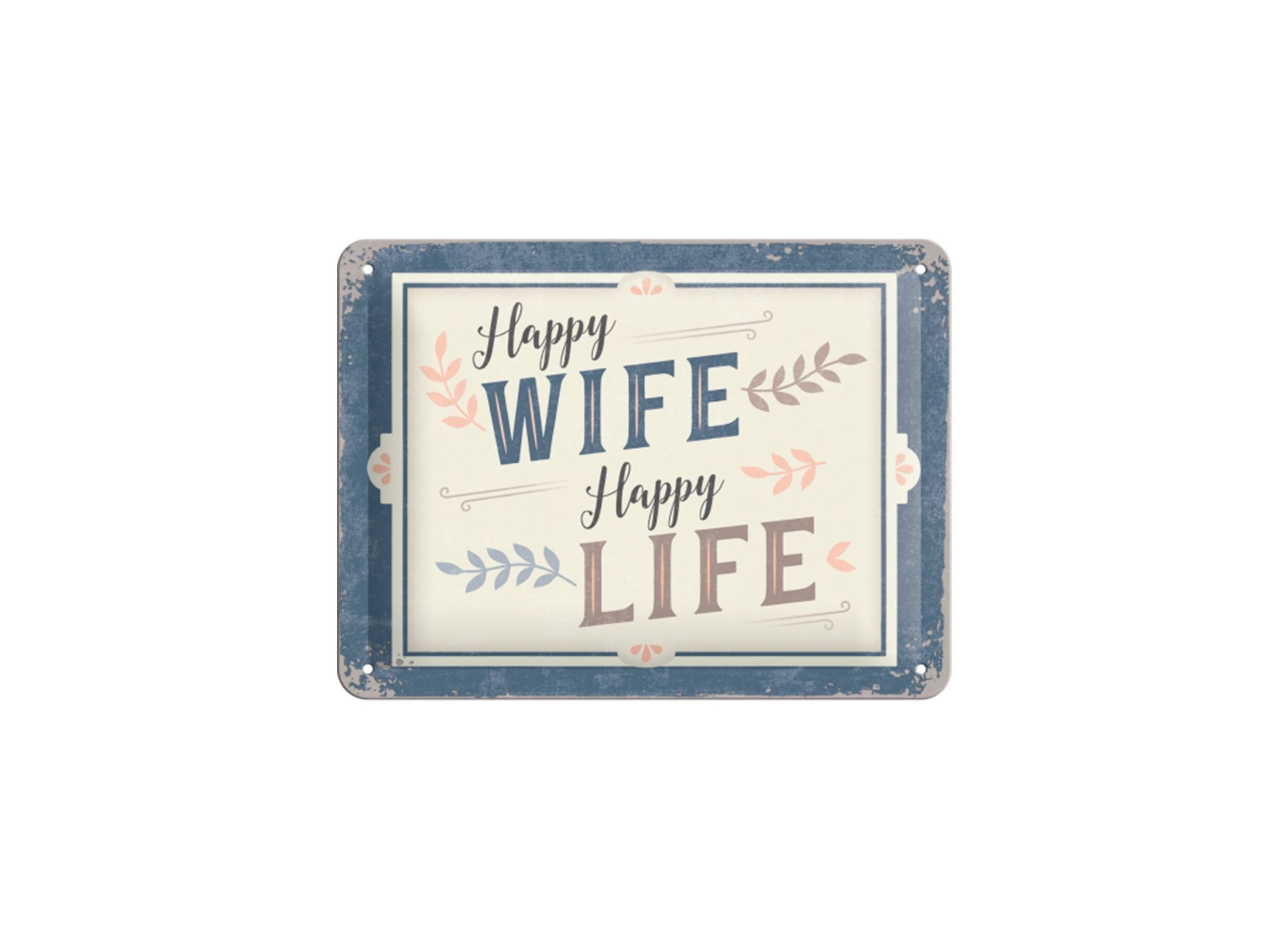 Plaque 15x20cm happy wife - Plaque 15x20cm happy wife