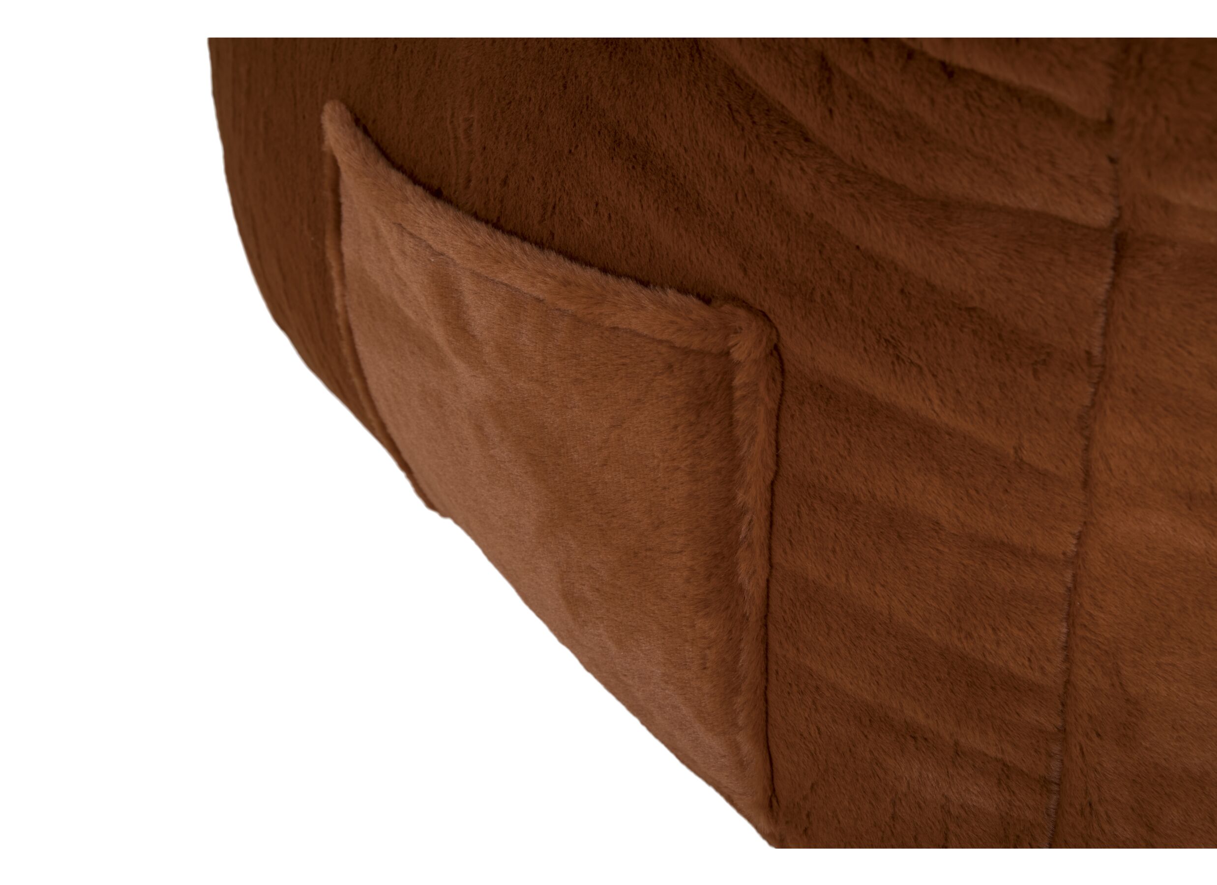 Pouf poire Karina tissu orange