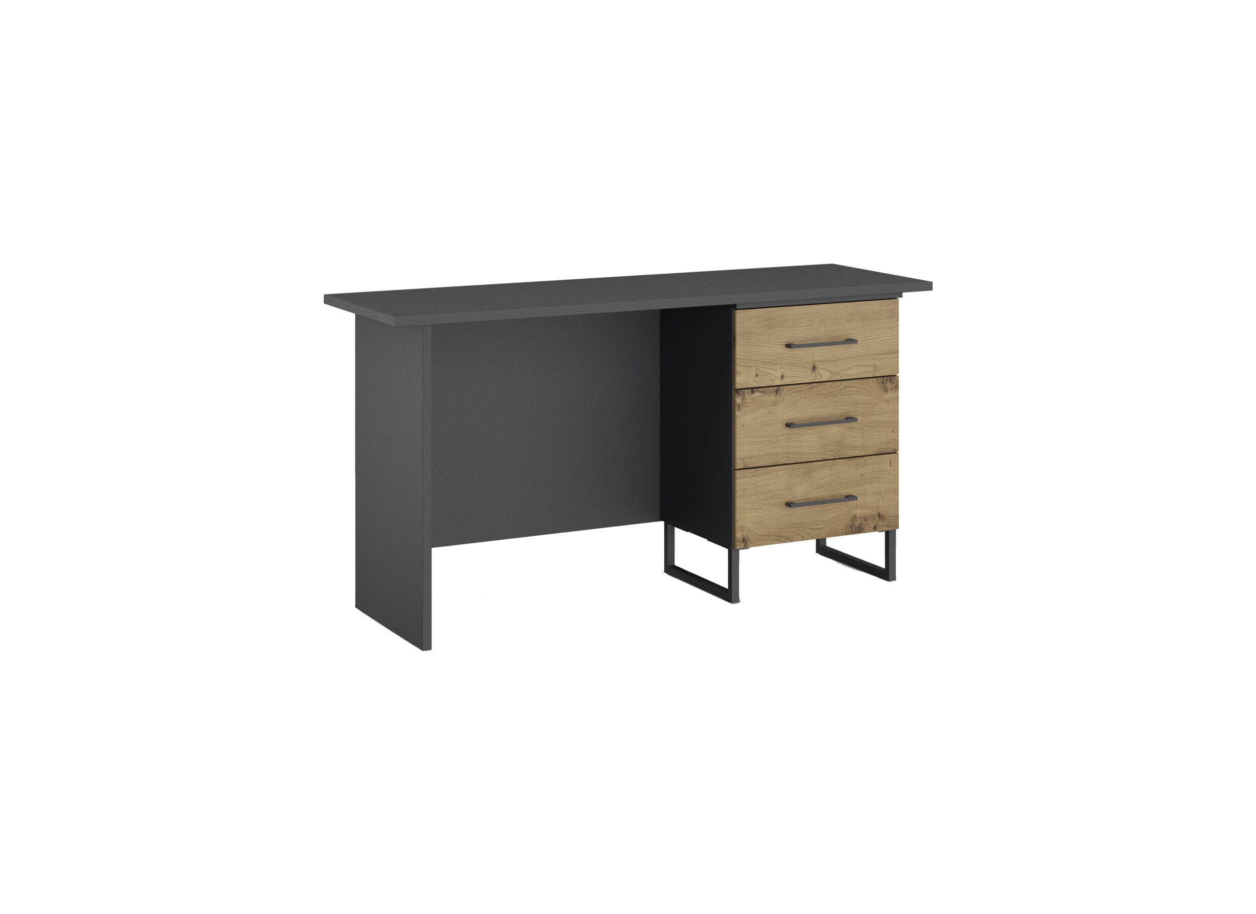 Bureau Butte 140x50x75cm - decor - artisanale eik & grijs