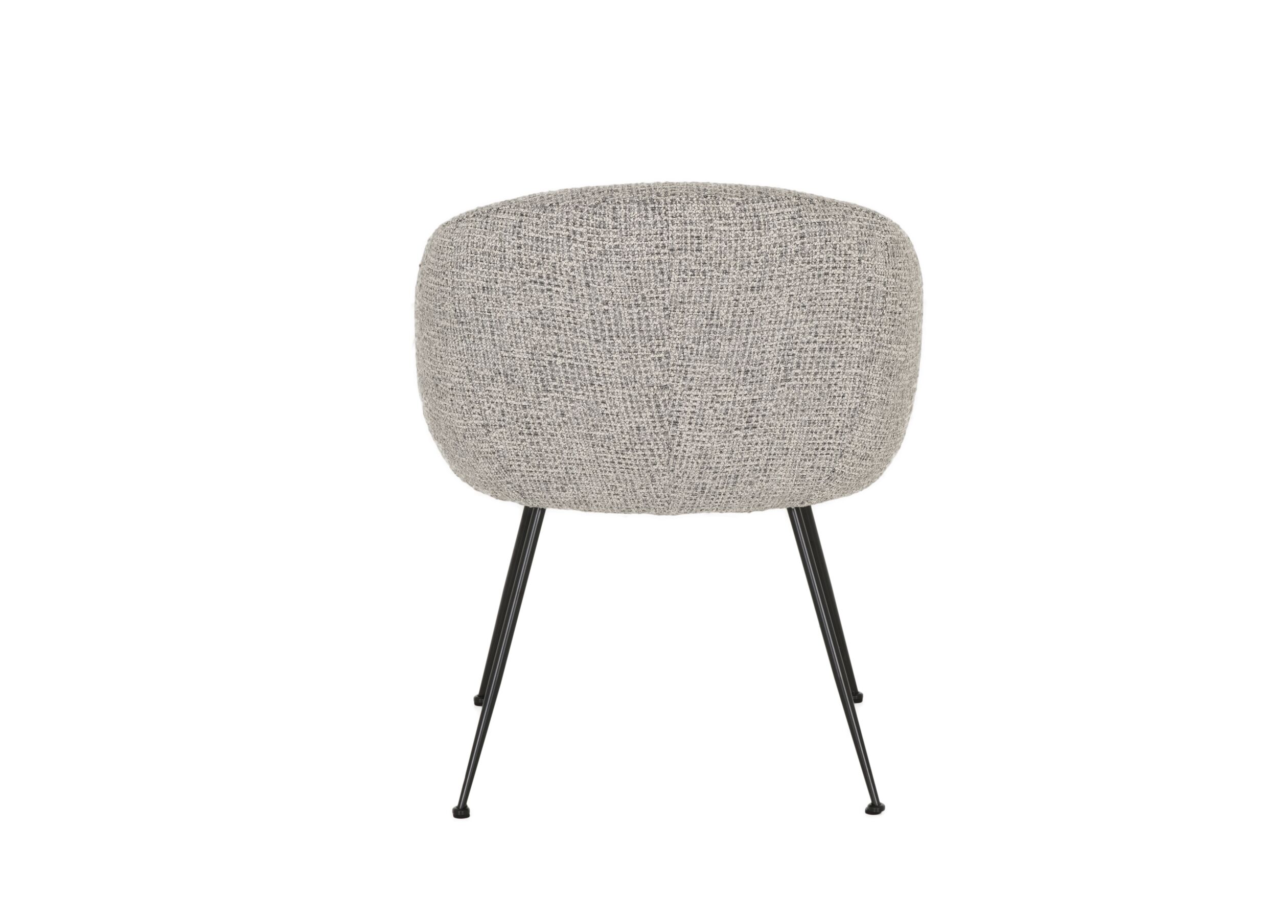 Stoel Foy 60x62x79cm - stof - grijs
