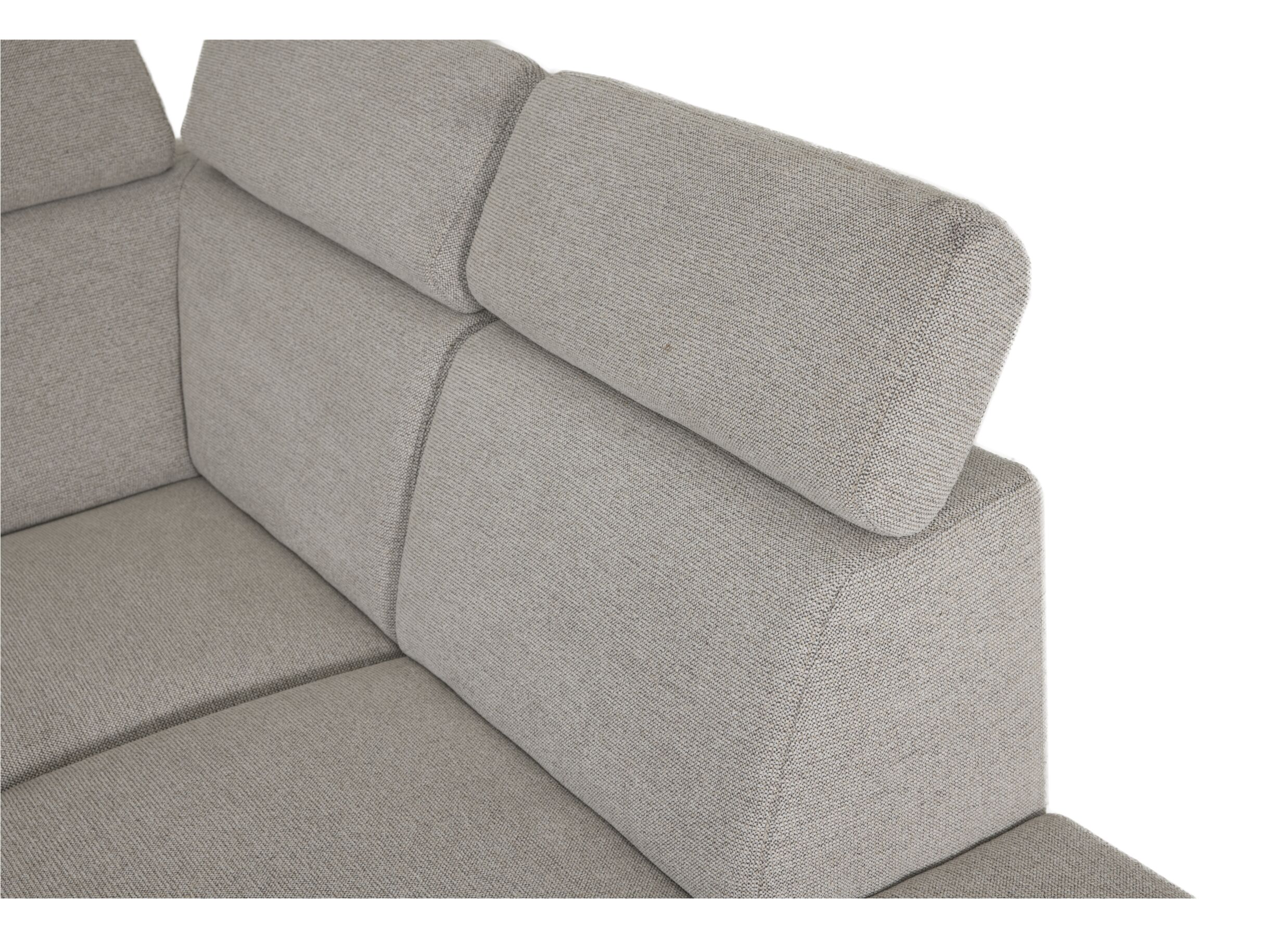 Canapé d'angle Culebra 299x231cm - tissu - beige avec relax