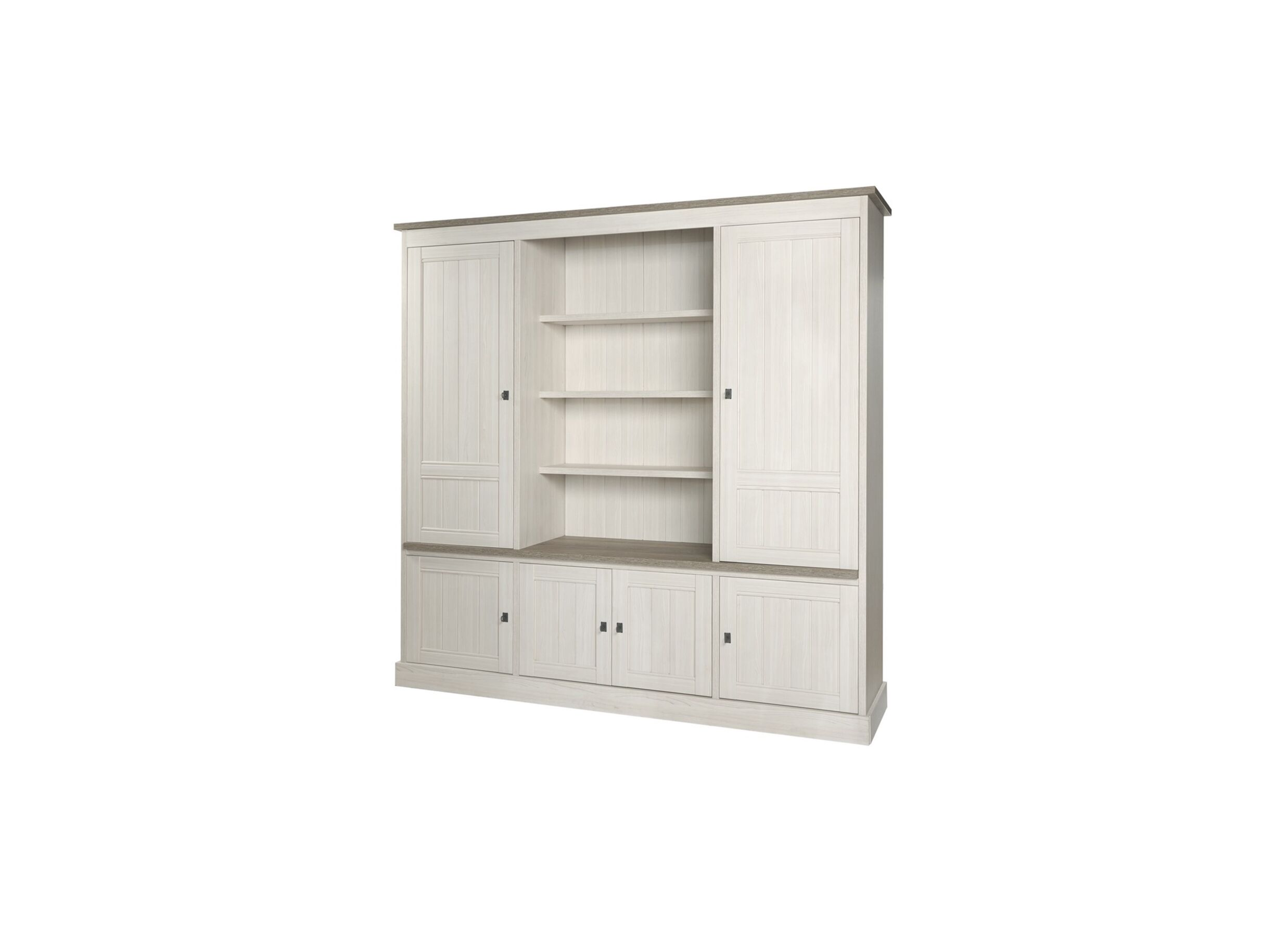 Hoofdfoto - Wandmeubel 215cm - decor - lariks & bruine eik
