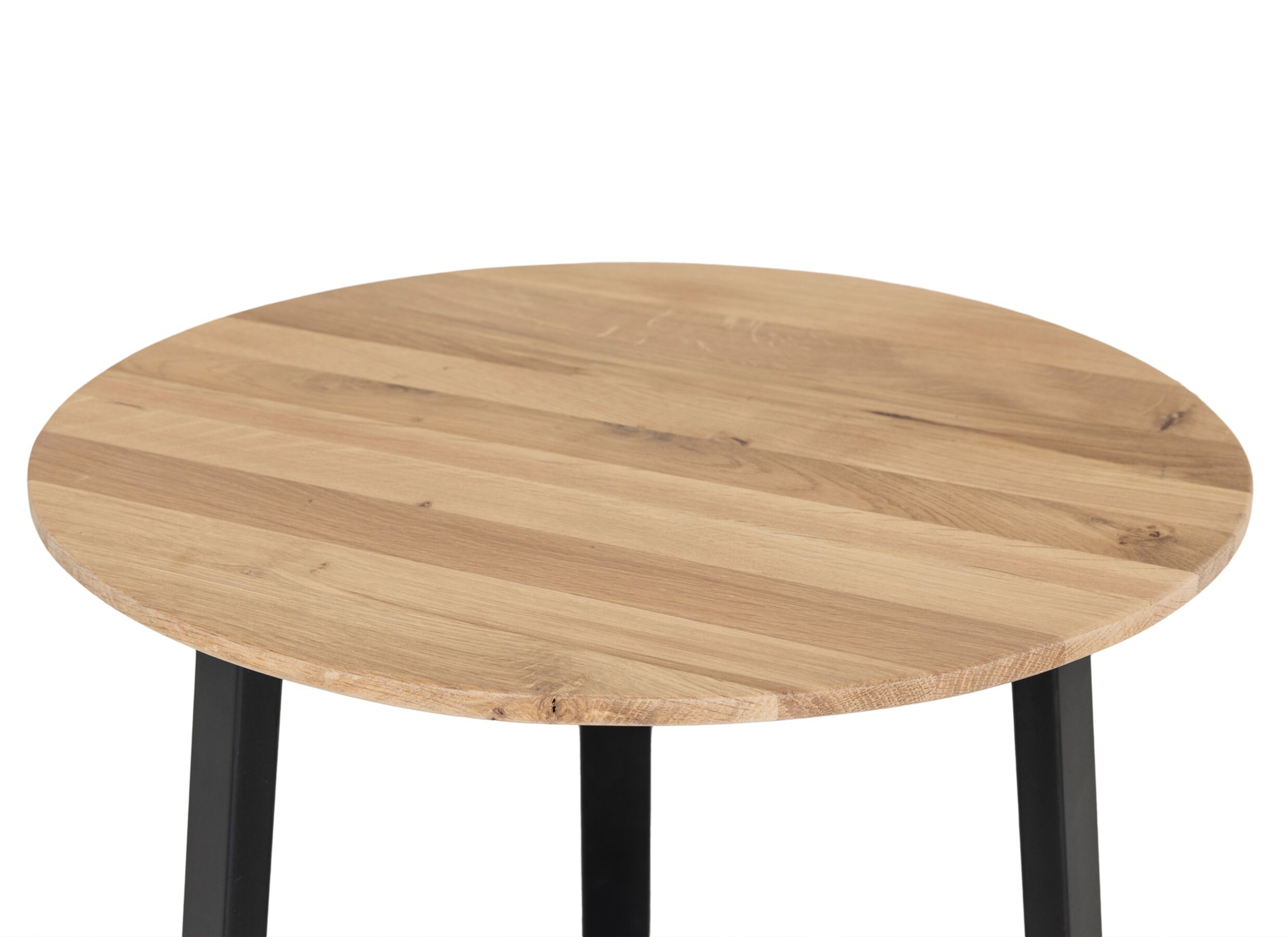 Detailfoto - Bijzettafel Ayrton Ø50x44,5cm - eik massief - naturel