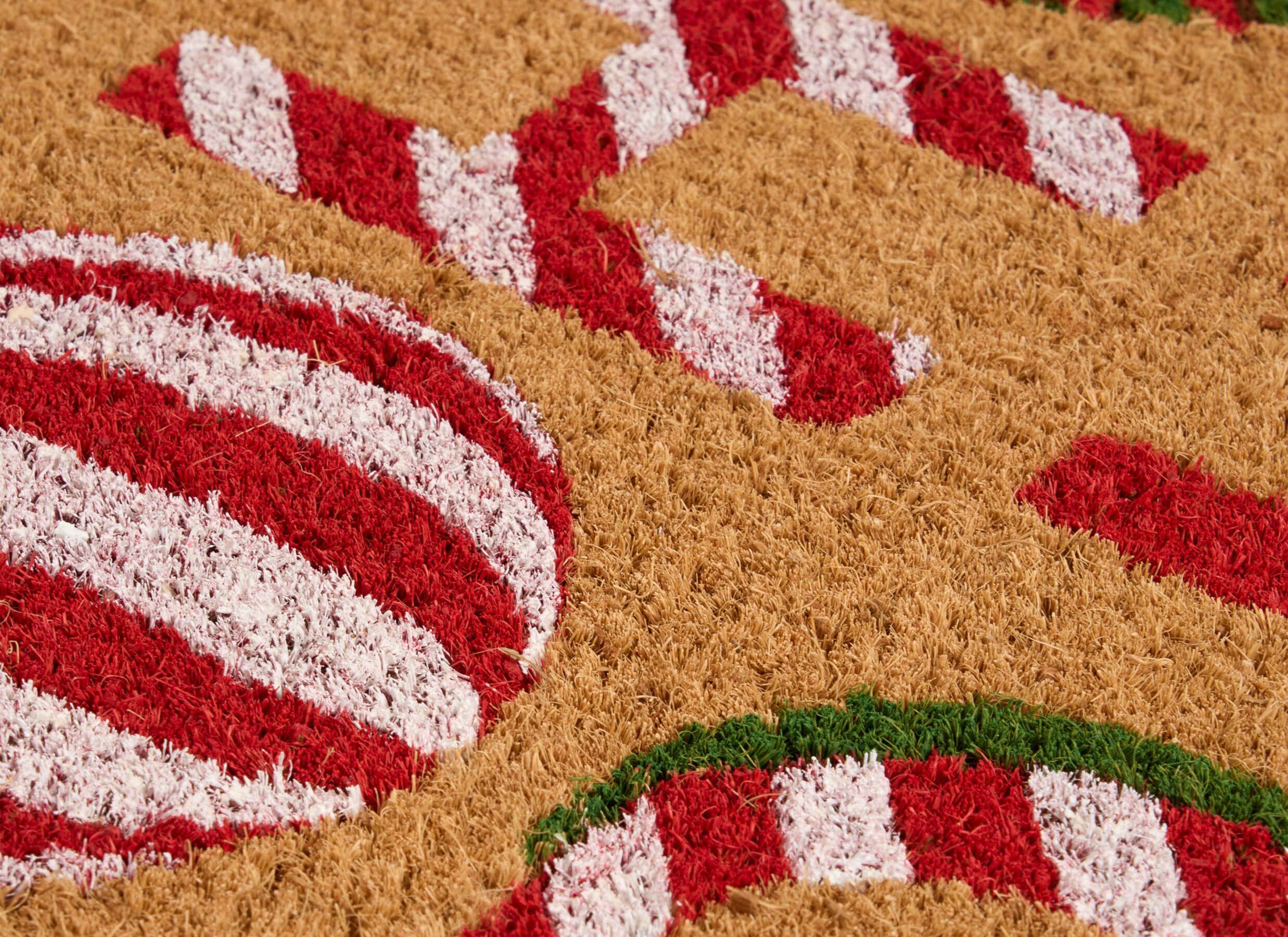 Detail - Paillasson Hohoho 40x60cm - noix de coco - multicolor