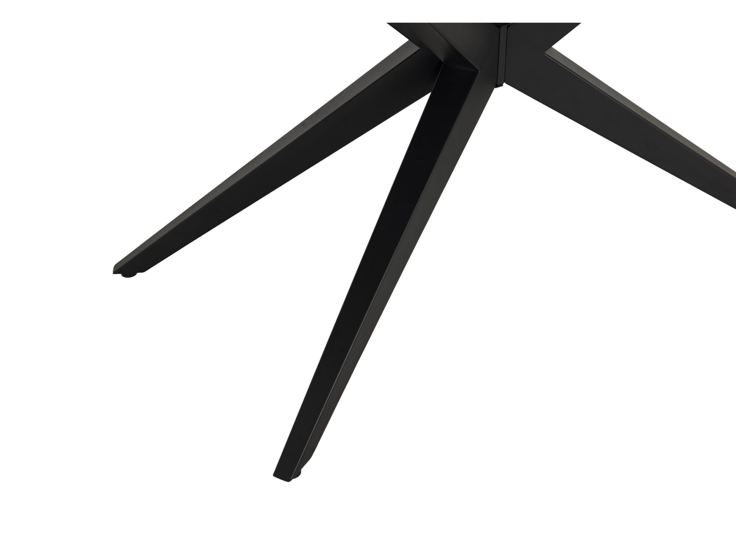 Detailfoto - Tafel Sapphire 180x90cm - MDF & metaal - donkergrijs