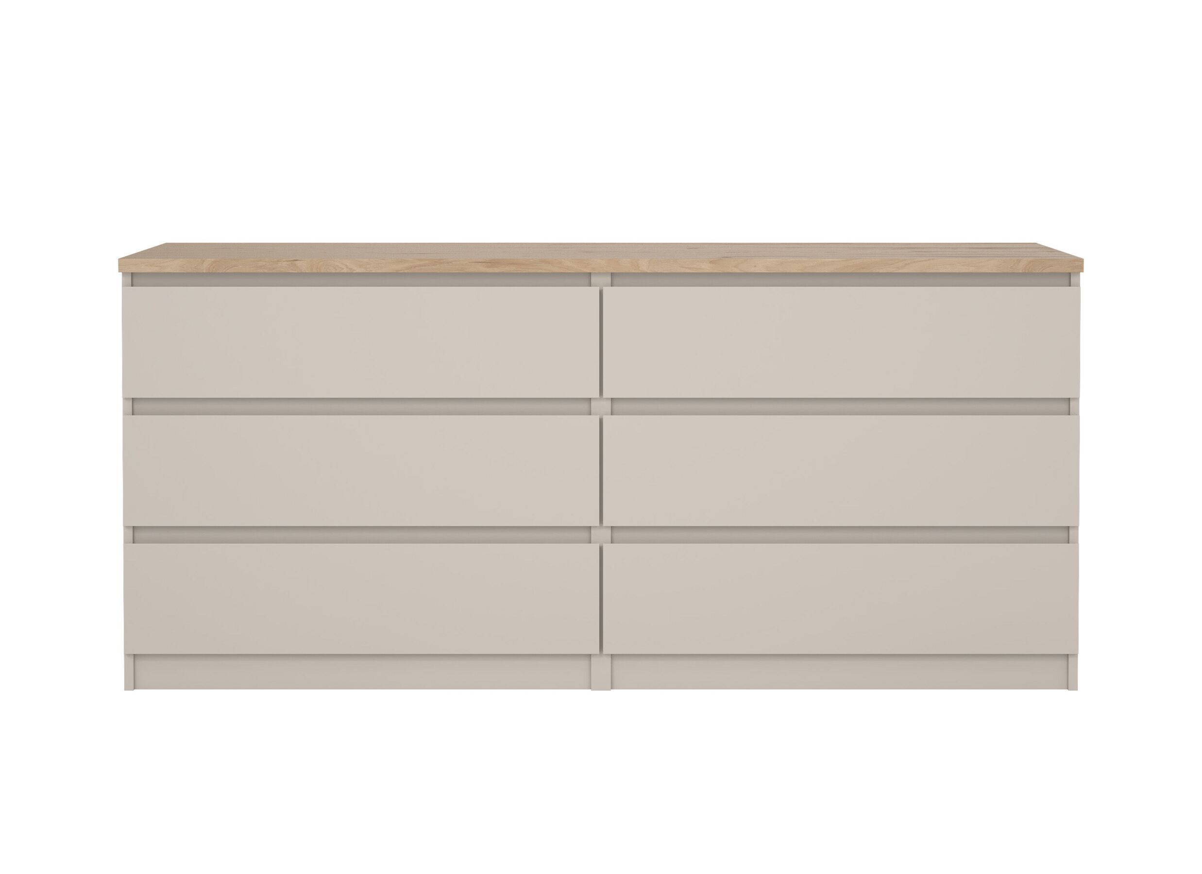 Aperçu - Commode Naia 154x50x71cm - décor - cashmere/jackson hickory